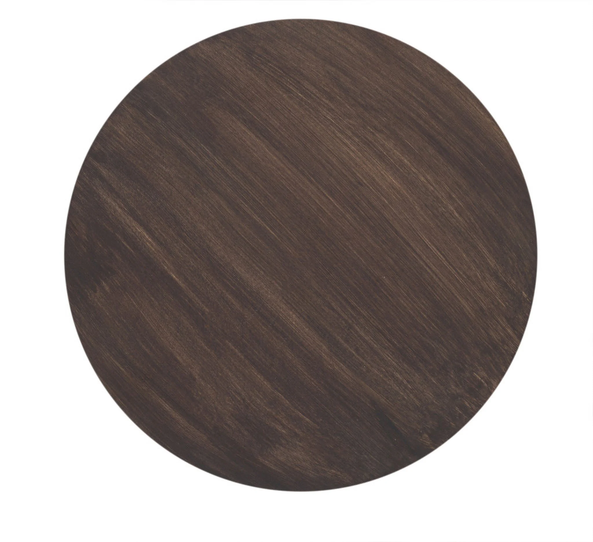 HomeRoots 517818 16 x 12 x 12 in. Brown Solid Wood Drum End Table