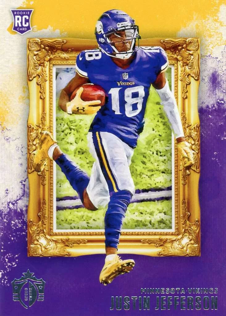 NFL 2020 Panini Chronicles Gridiron Kings Justin Jefferson Trading Card GK-13 (Rookie)