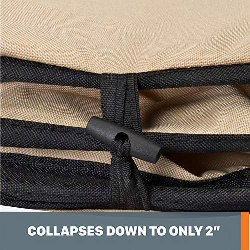 WORX WA0030 Landscaping 26-Gallon Collapsible Yard Waste Bag/Leaf Bin, Tan