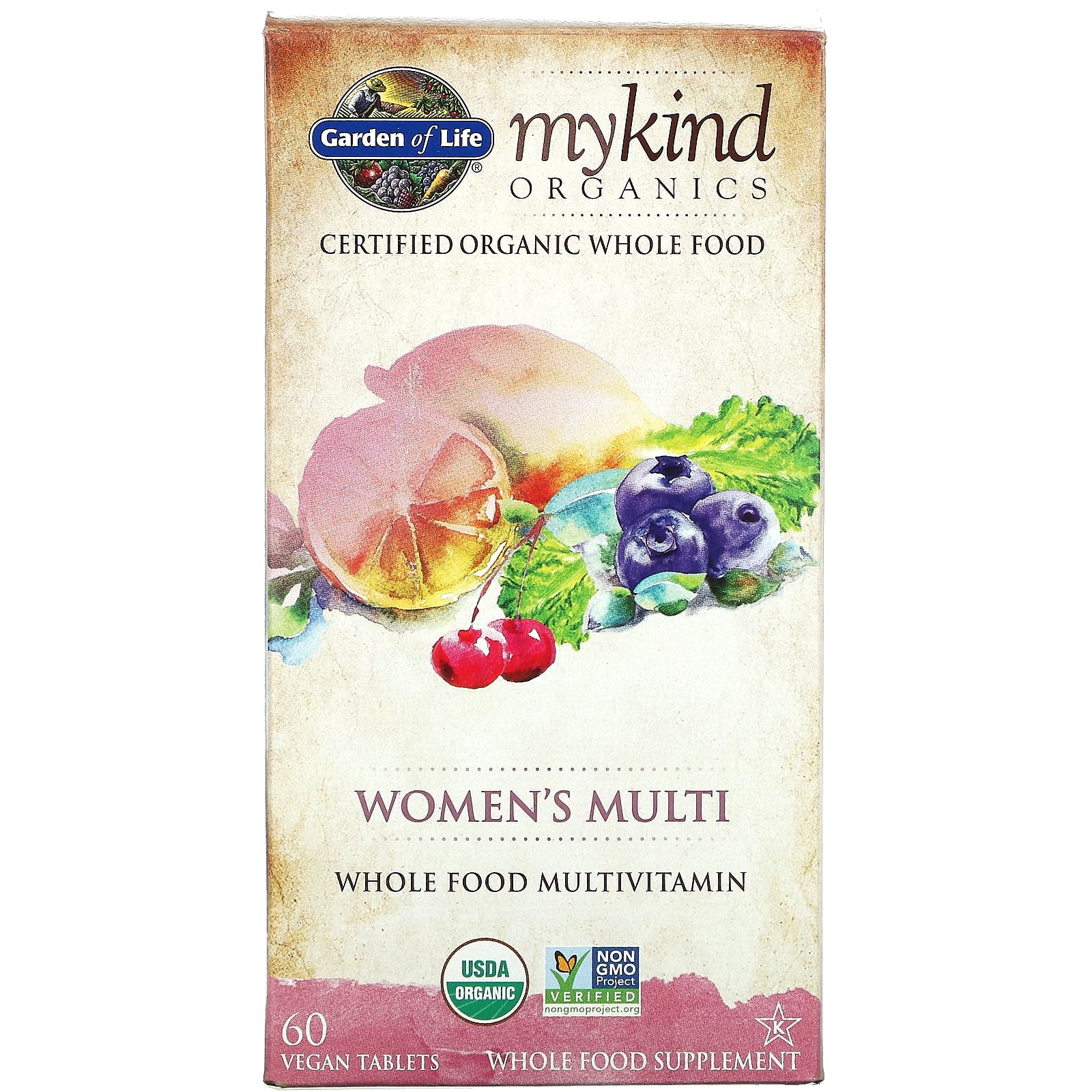 MyKind Organics, Women's Multi, 60 Vegan Tablets, Garden of Life