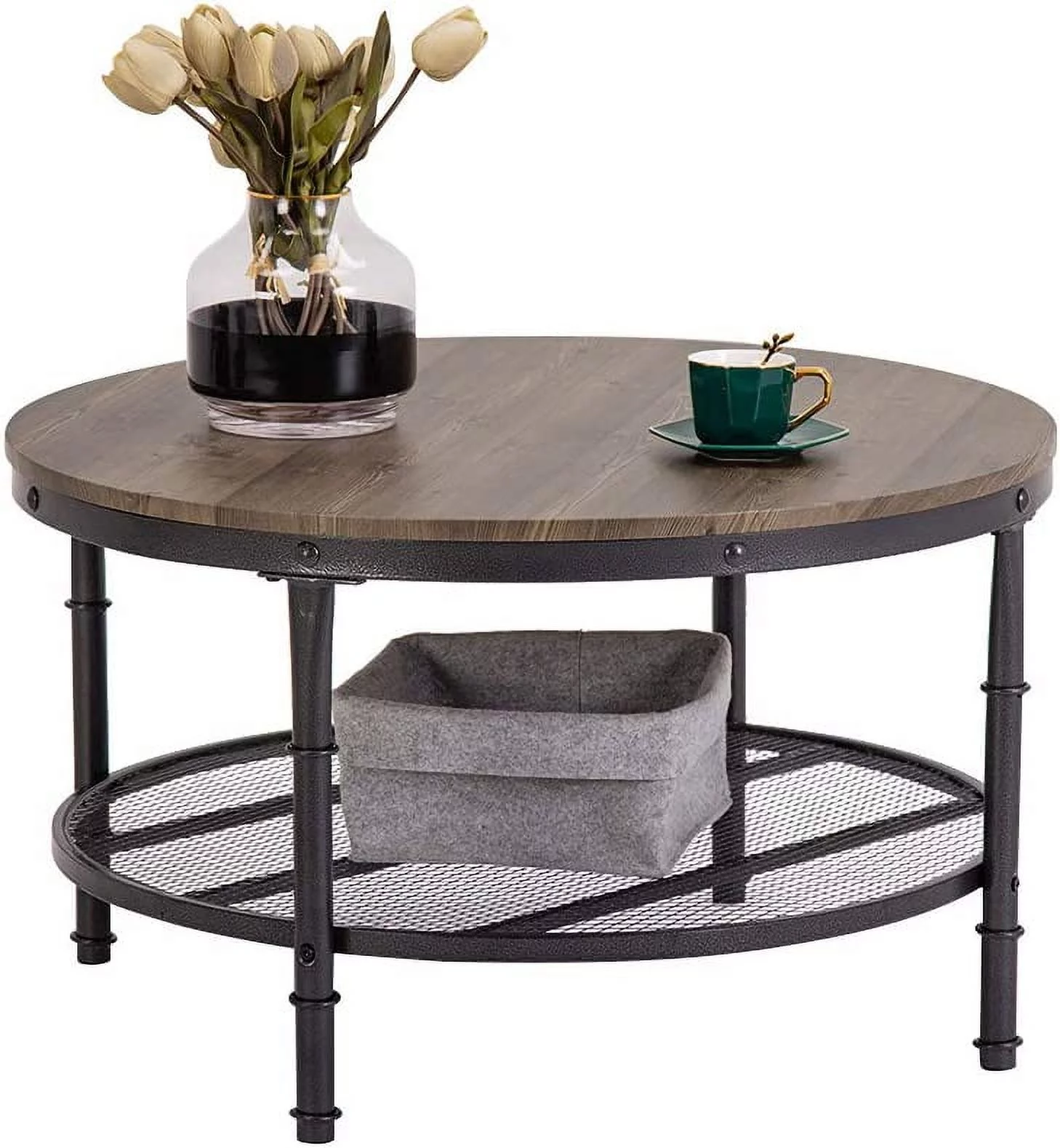 Bonnlo Circle Coffee Table, 31.5