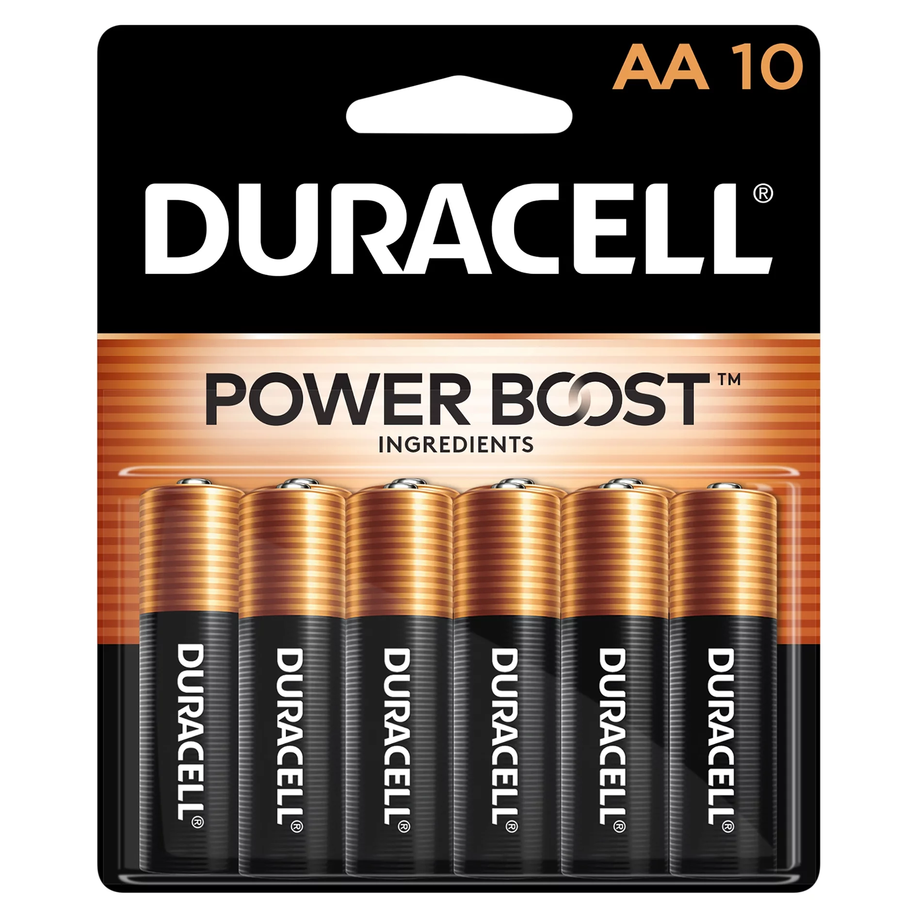 Duracell 1.5 V AA Alkaline Batteries, 10 count