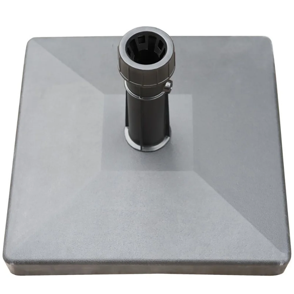 Square Heavy Duty Concrete Patio Umbrella Base, Black