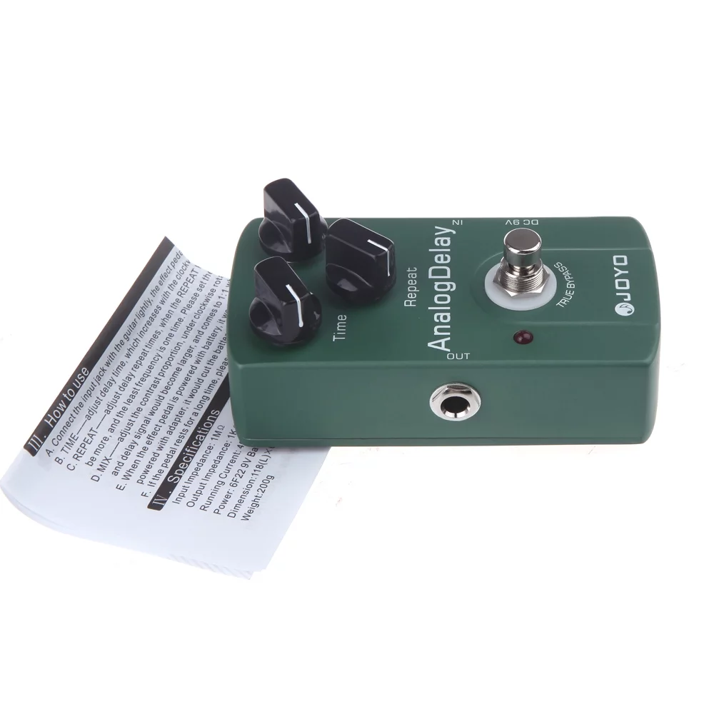 JOYO Effect Pedal,Delay Pedal Bypass Enhanced Sound Joyo Jf-33 Jf 33 Jf-33 Bypass Delay Joyo Pedal Delay 33 Delay Joyo Delay Joyo Jf