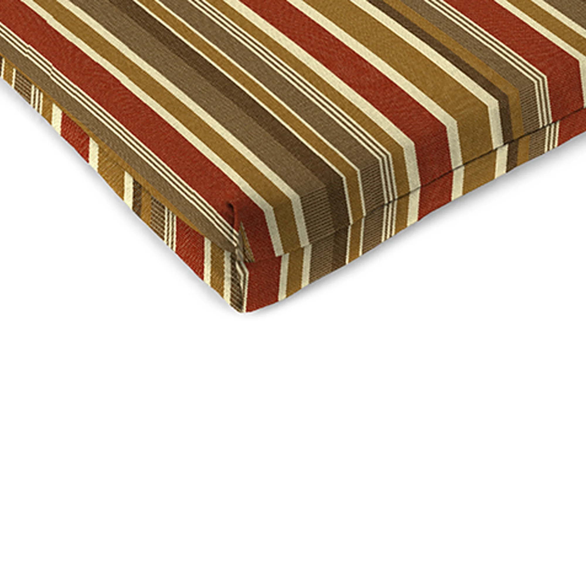 Jordan Manufacturing Sunbrella 19W x 18D in. Brannon Redwood Outdoor Seat Cushion - Set of 2