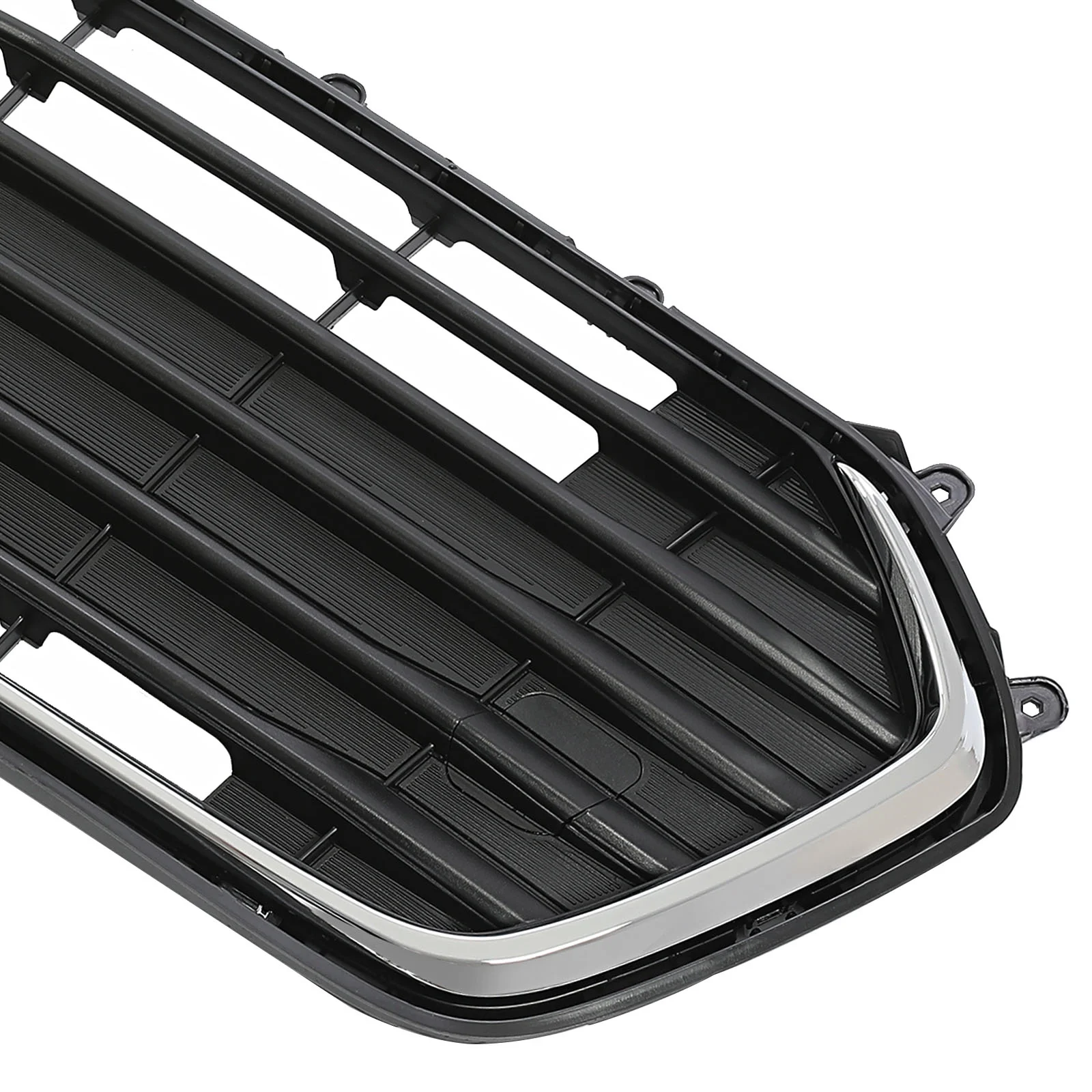 Kojem Front Bumper Lower Grille for 2017-2021 Chevy Chevrolet Trax Replacement for 42537706 42519611 Black Silvery