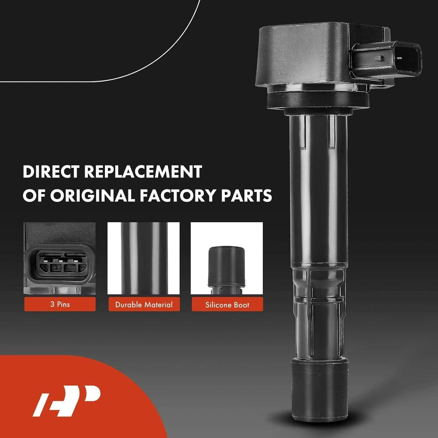 A-Premium Set of 6 Ignition Coil Pack and Iridium Spark Plugs Compatible with Honda Pilot Ridgeline 2006-2008 & Acura MDX 2003-2006 & Saturn Vue 2004-2007, V6 3.5L