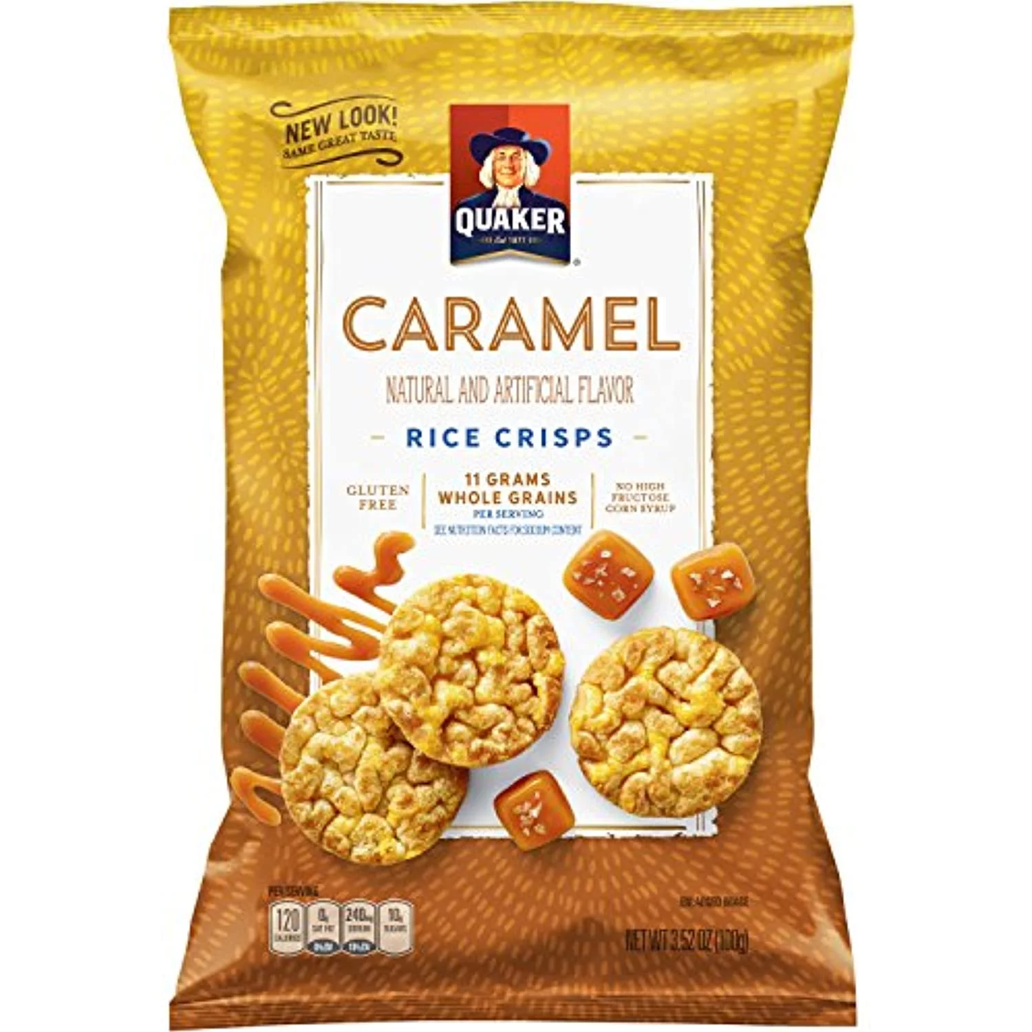 Quaker Rice Crisps, Gluten Free, Caramel, 7.04Oz Bags, 6 Count
