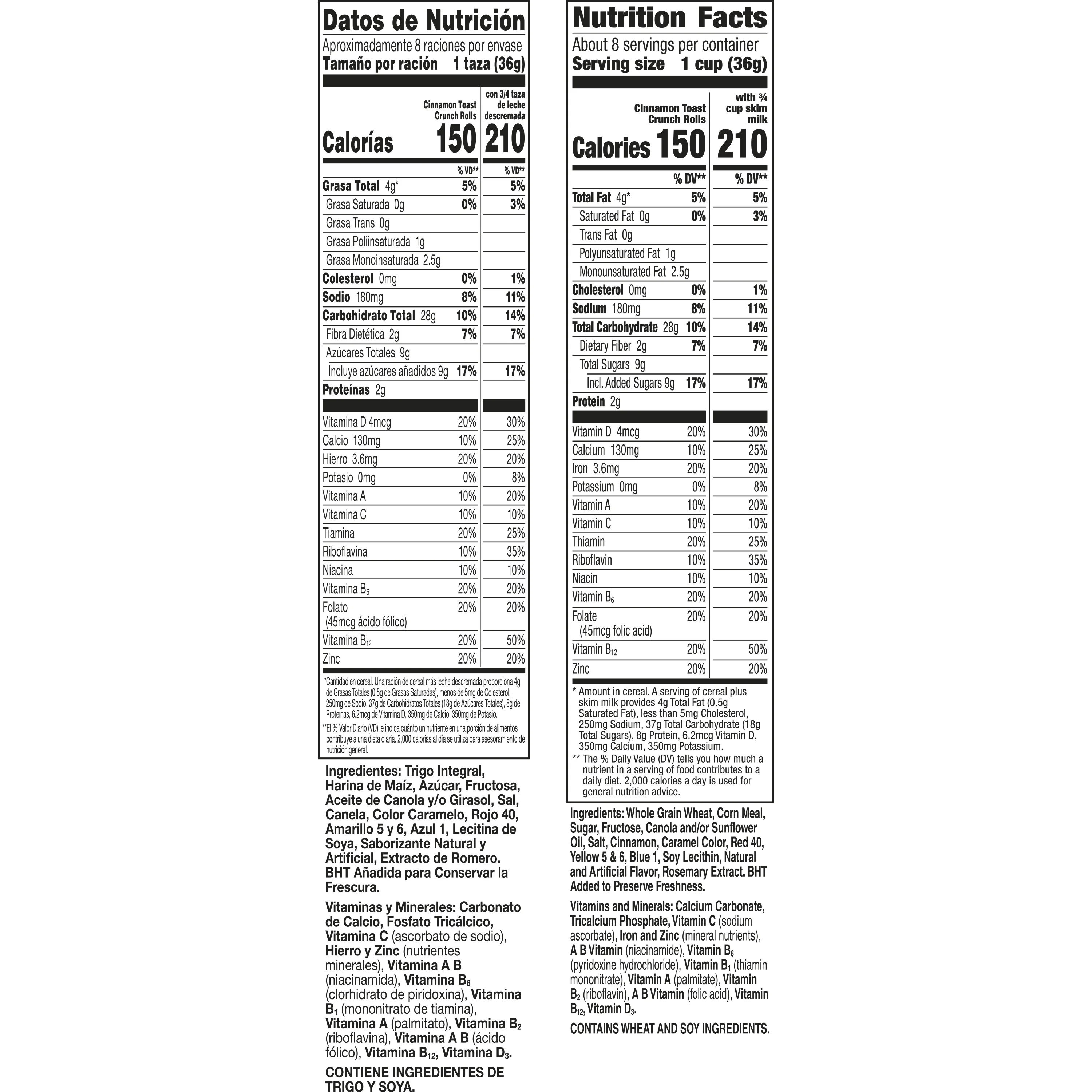 Cinnamon Toast Crunch Rolls, Breakfast Cereal,Â 10.7 OZ Box