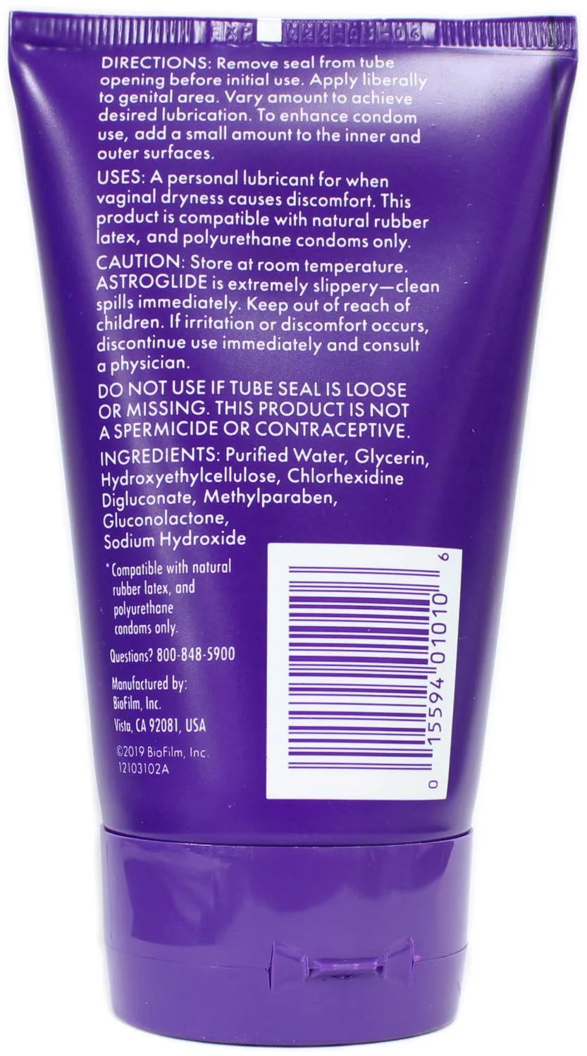 Astroglide Personal Lubricant Gel 4 oz (Pack of 2)