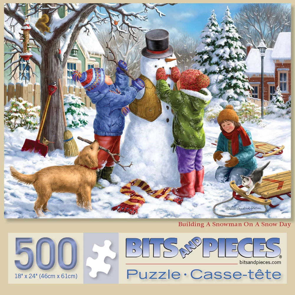 Bits and Pieces - Value Set of Two (2) 500 Piece Jigsaw Puzzles for Adults - Each Puzzle Measures 18