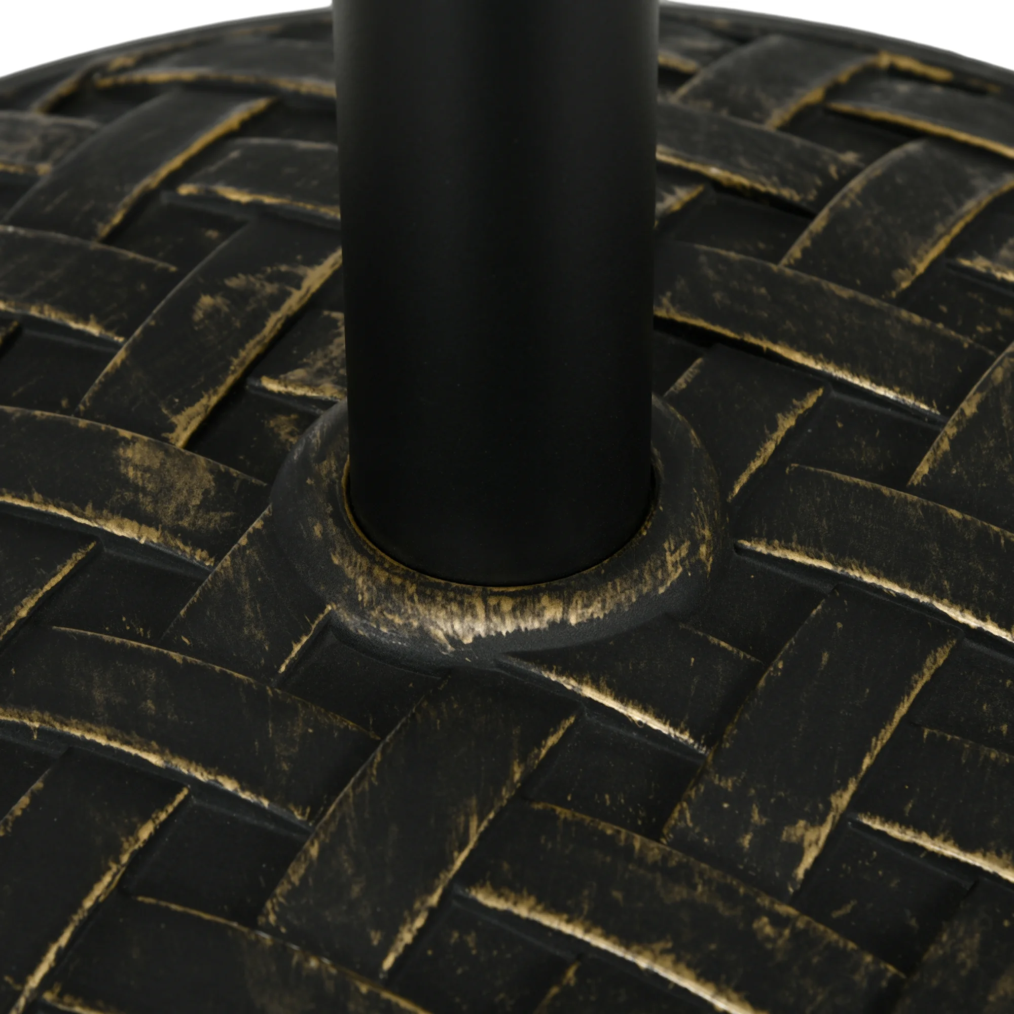 Outsunny Patio Umbrella Base 40bs Heavy Duty Concrete Umbrella Stand Bronze