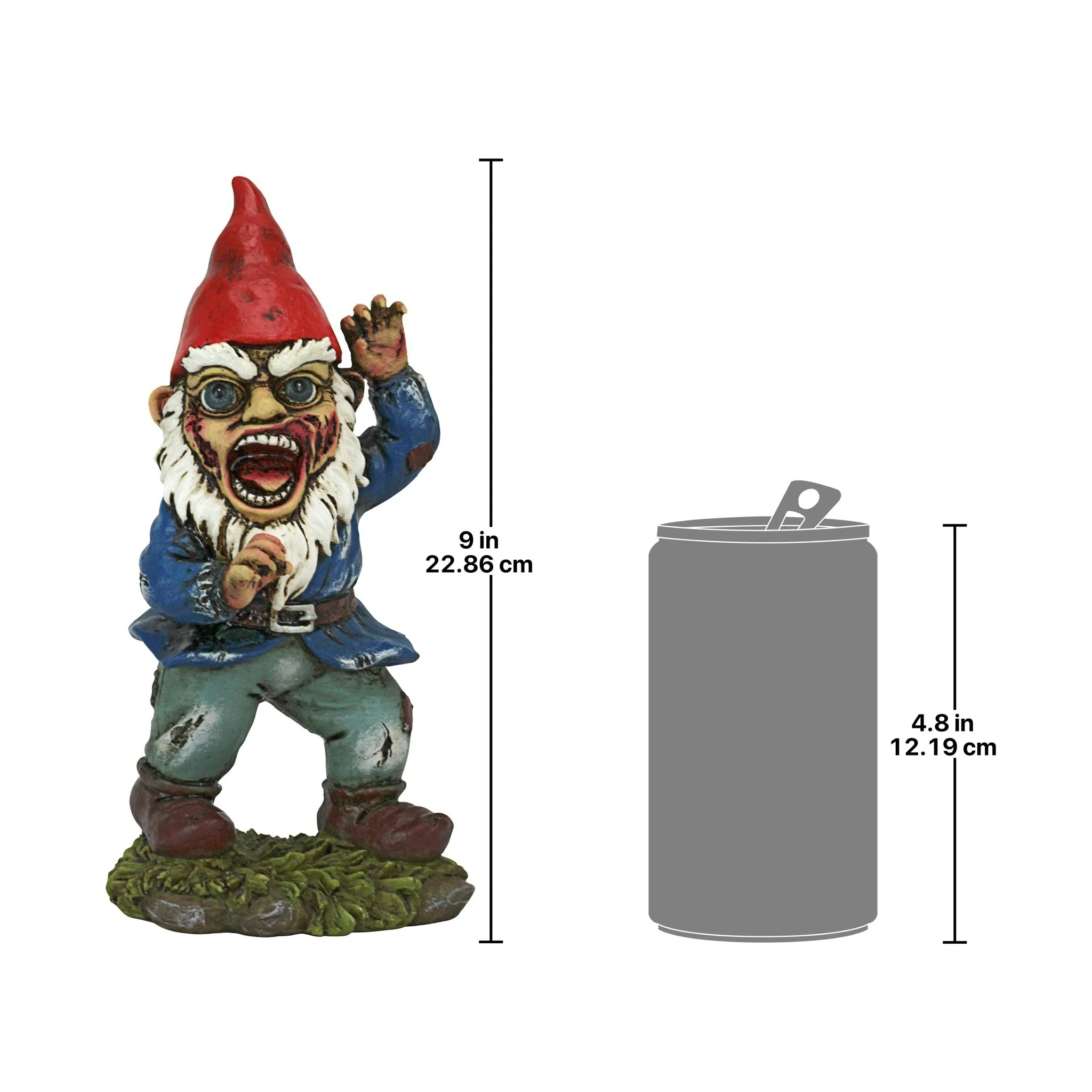 Design Toscano Attack of the Dead Walking Zombie Apocalypse Garden Gnome Statue