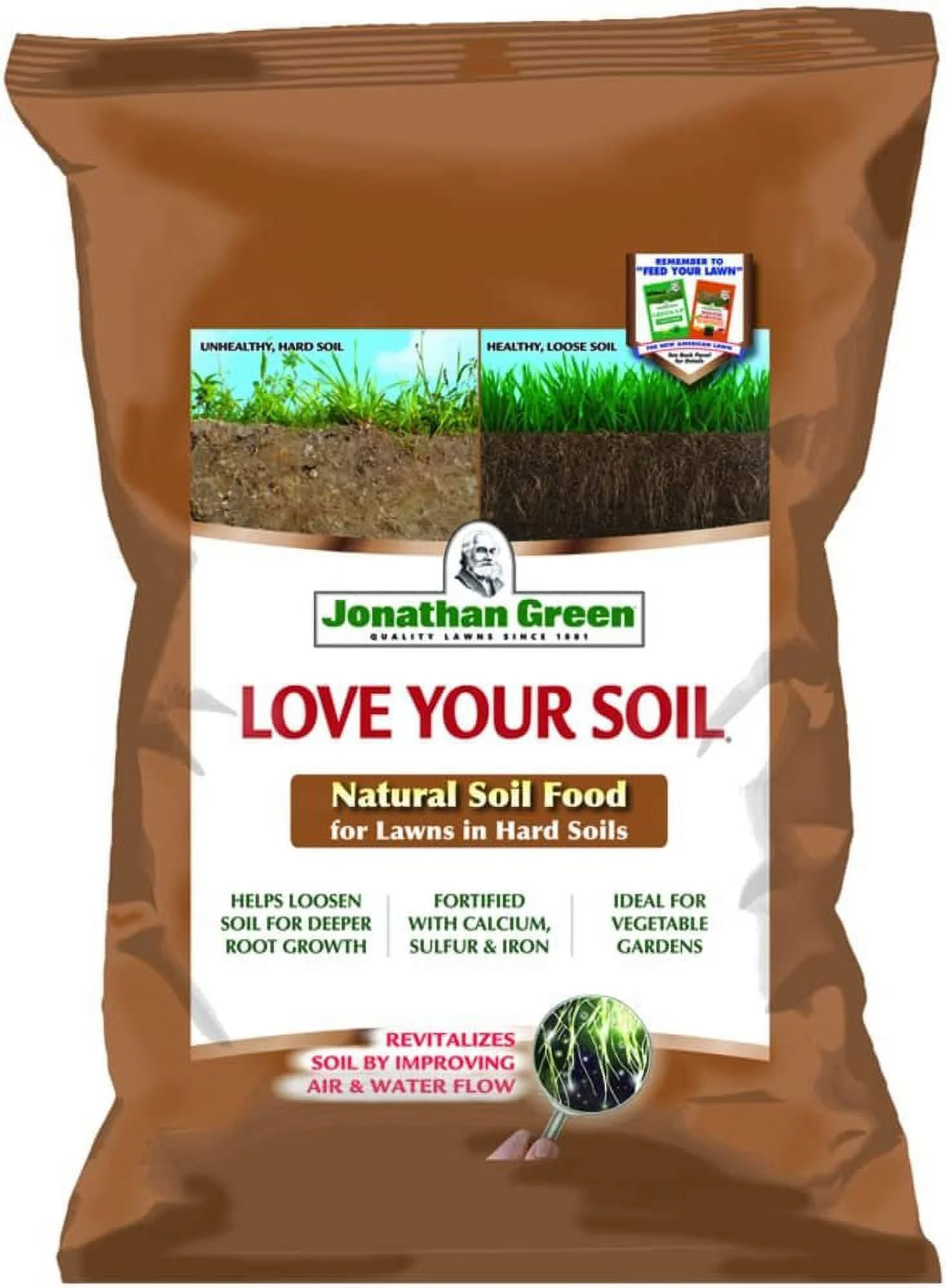 Jonathan Green 12191 Love Your Soil Organic Fertilizer, Covers 15,000 Sq. Ft. - Quantity 1