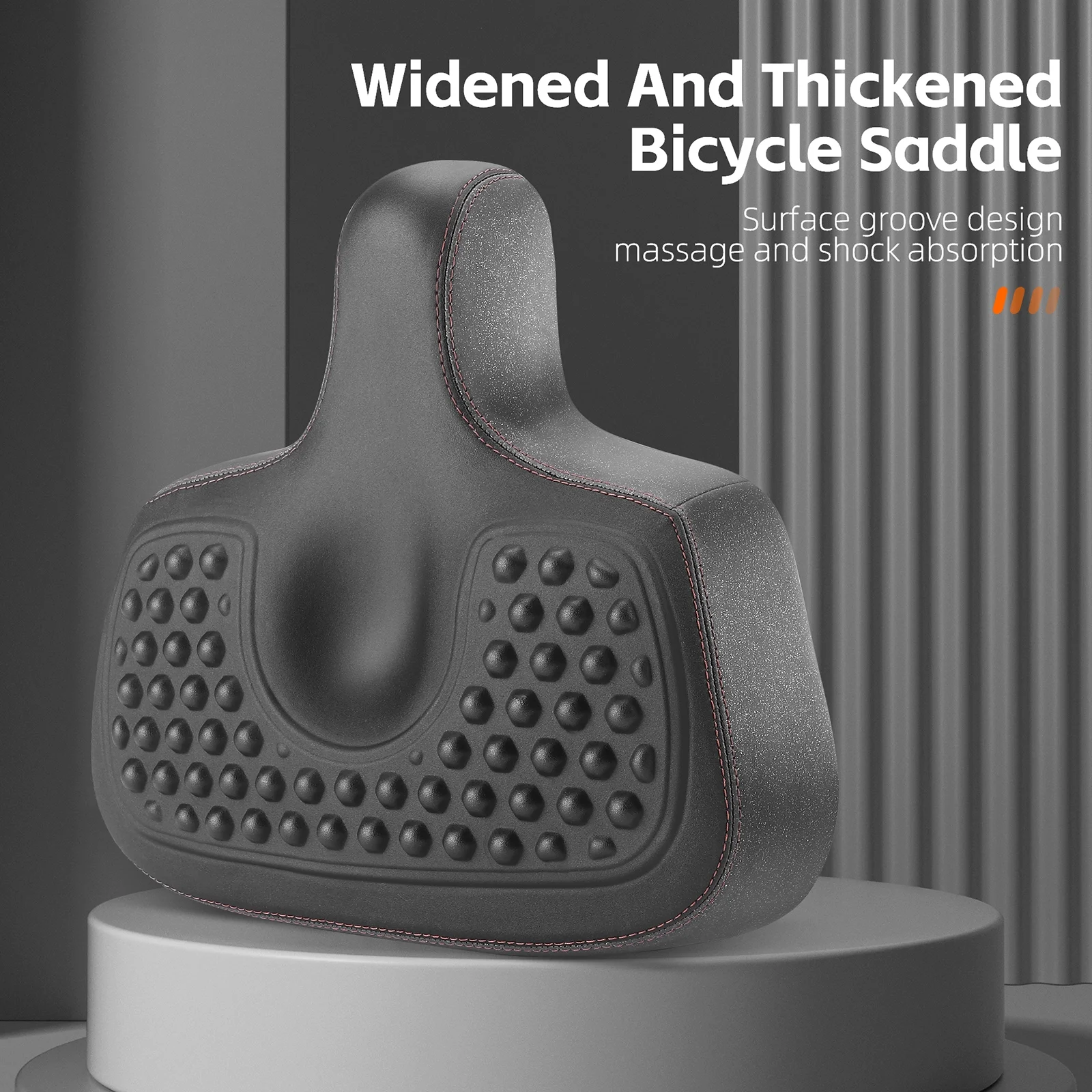 WEST BIKING Bicycle saddles,Thickened And Widen Pad Road Soft Widen Elasticity Bike Soft Waterproof Pu Buzhi And Widen Elasticity Pu Pad Road Elasticity Bike Saddle Xinzy Tubbek Saddles