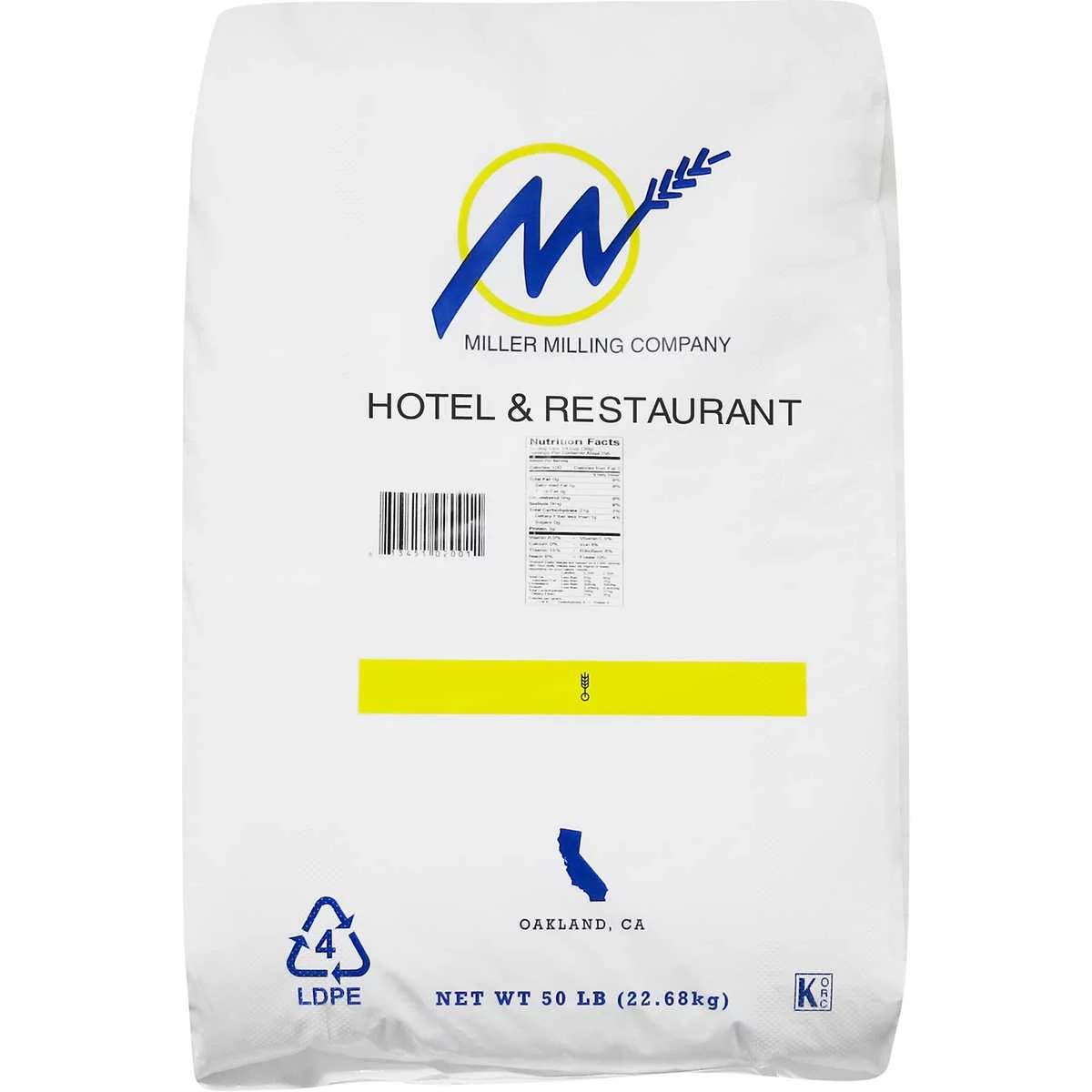 Miller Milling Hotel and Restaurant Flour 50 Pounds