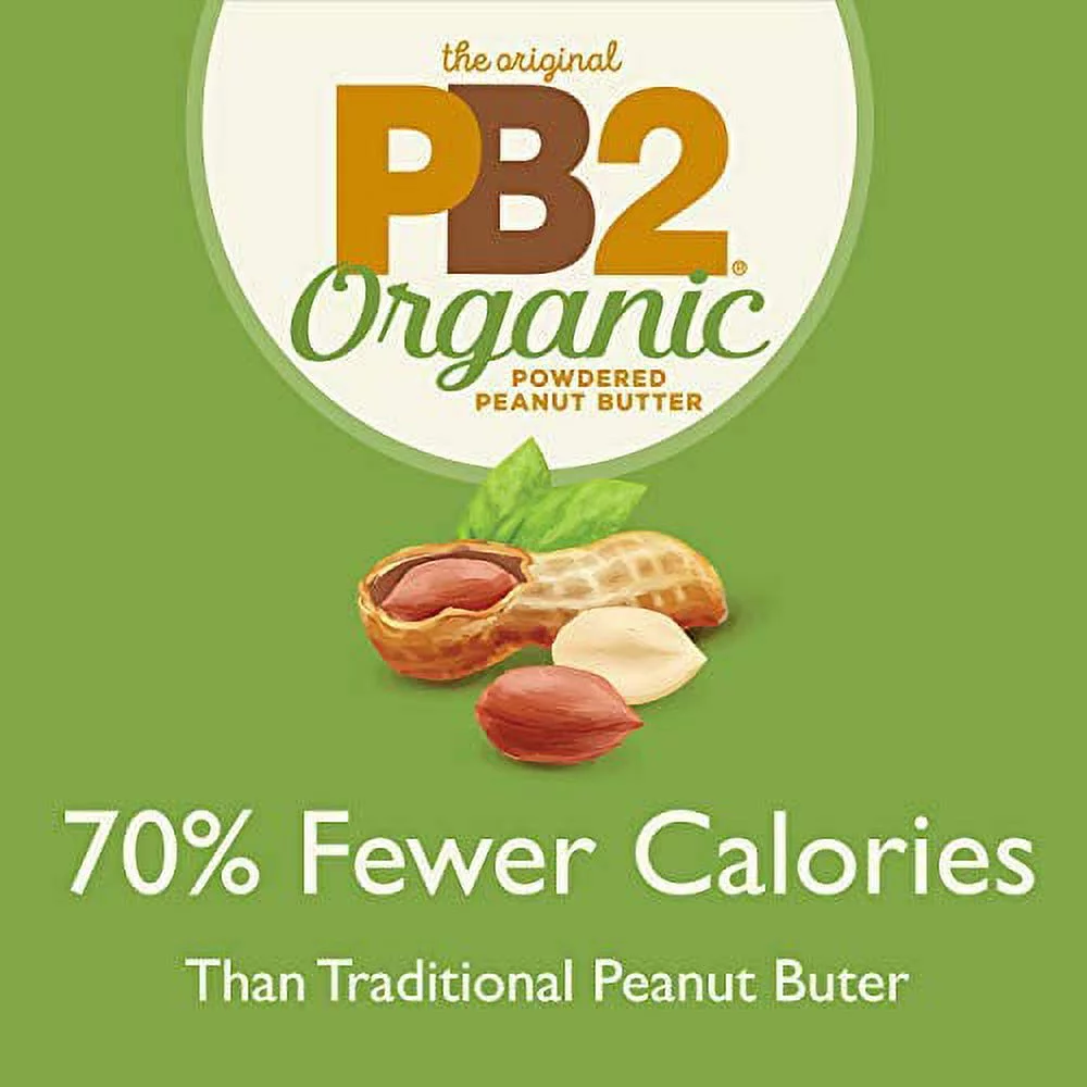 PB2 Foods, The Original PB2, Organic Powdered Peanut Butter, 6.5 oz Pack of 4