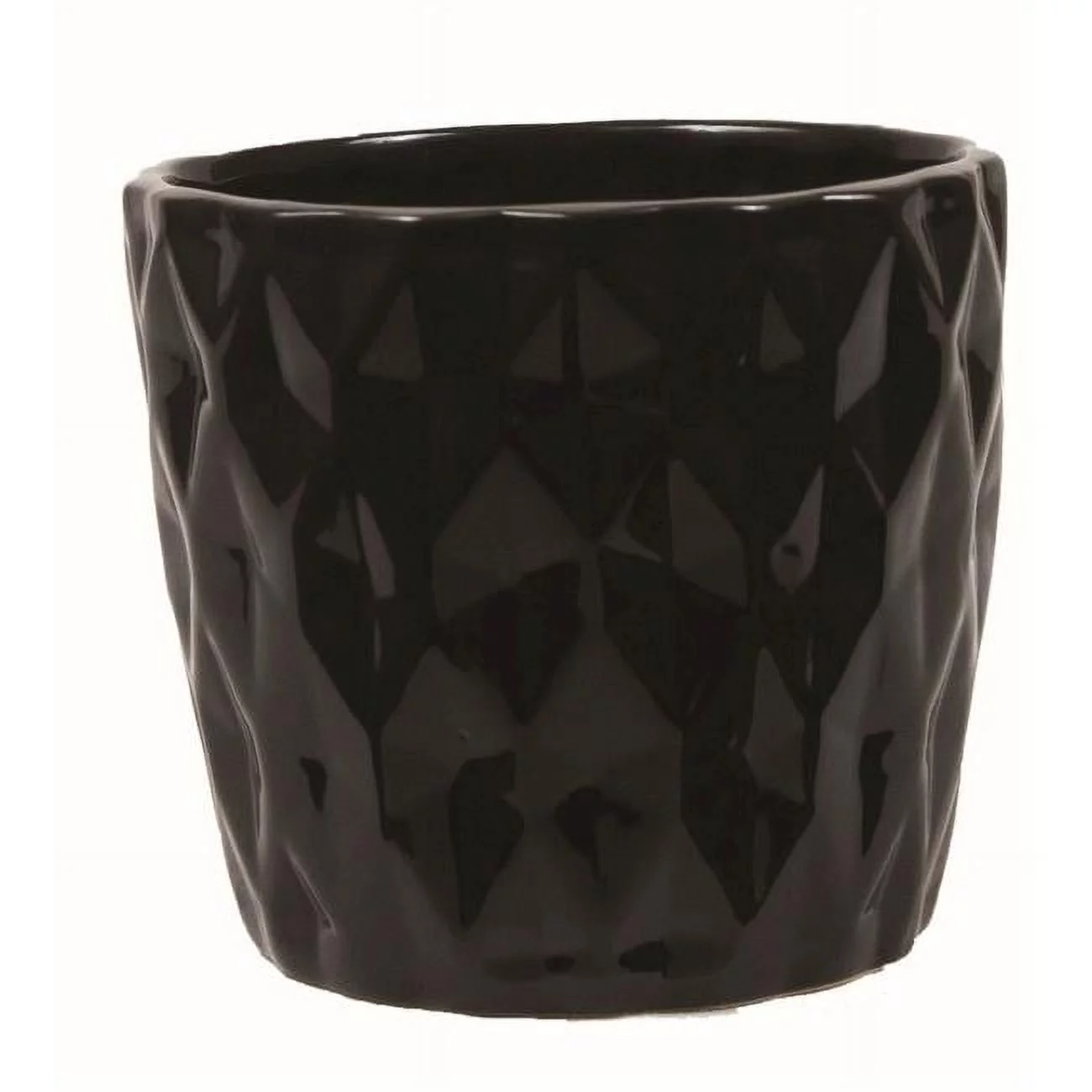 212 Main AI-CE00SB Black Glazed Planter