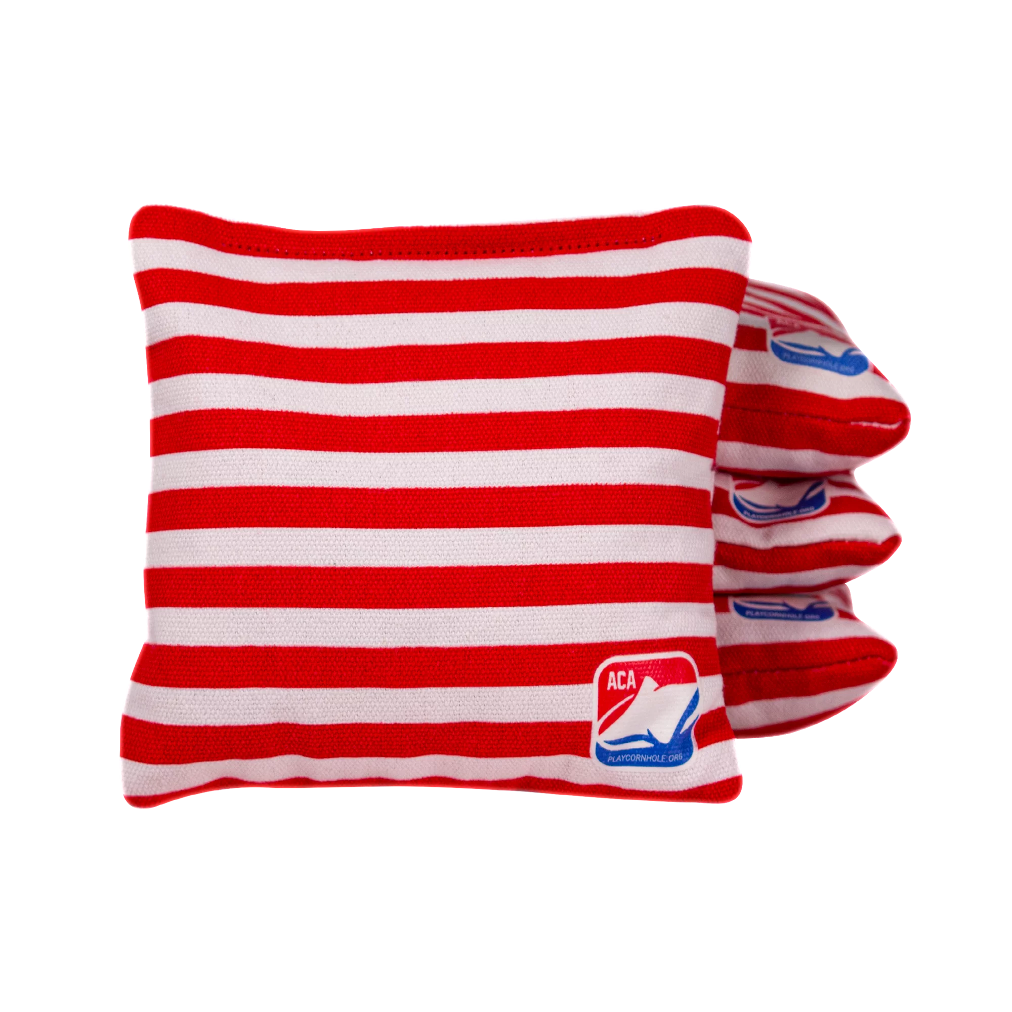 6-in Daily 66x Red & White Stripes Competition Regulation Cornhole Bags