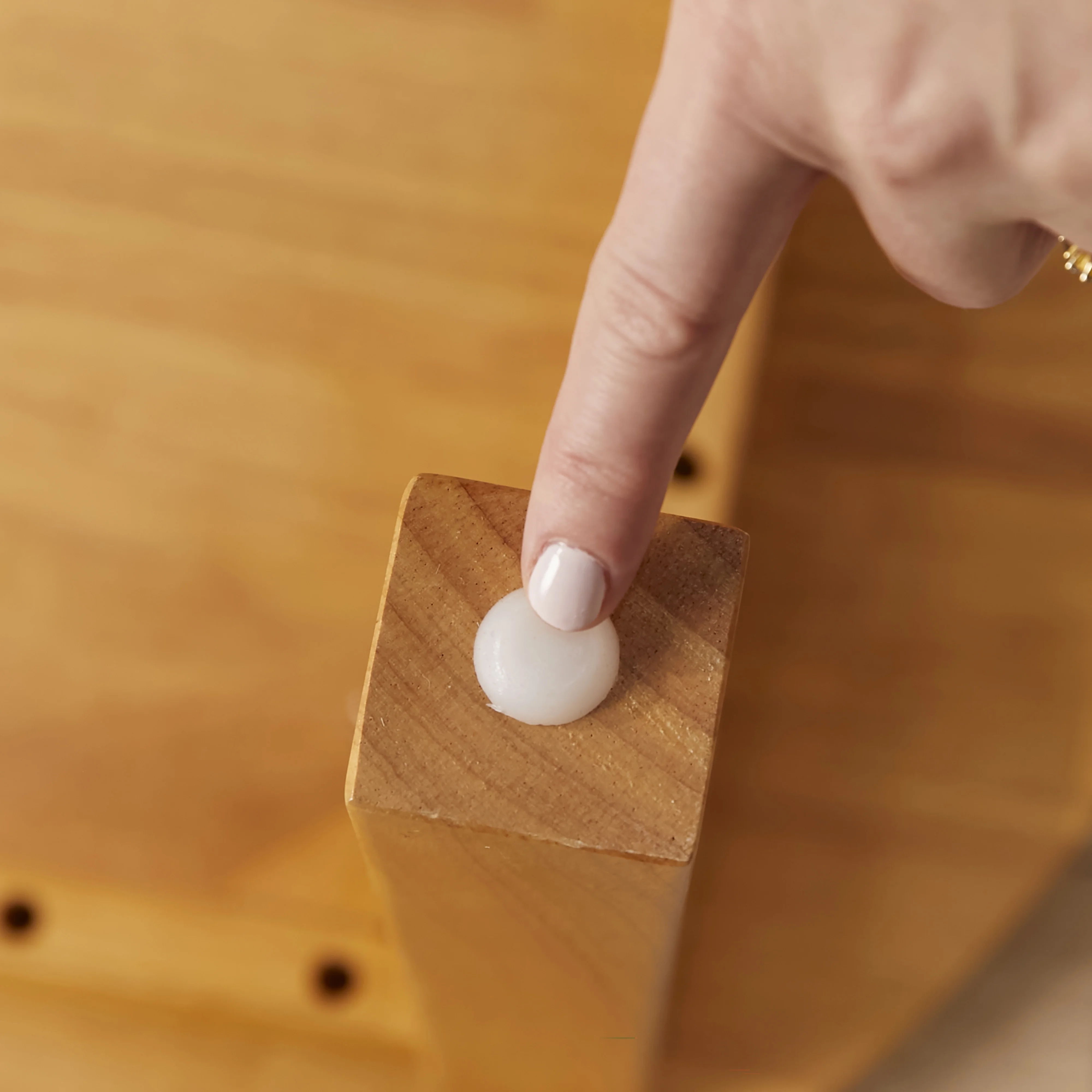 ECR4Kids 30in x 30in Square Hardwood Table with 16in Legs and Two 8in Chairs, Honey