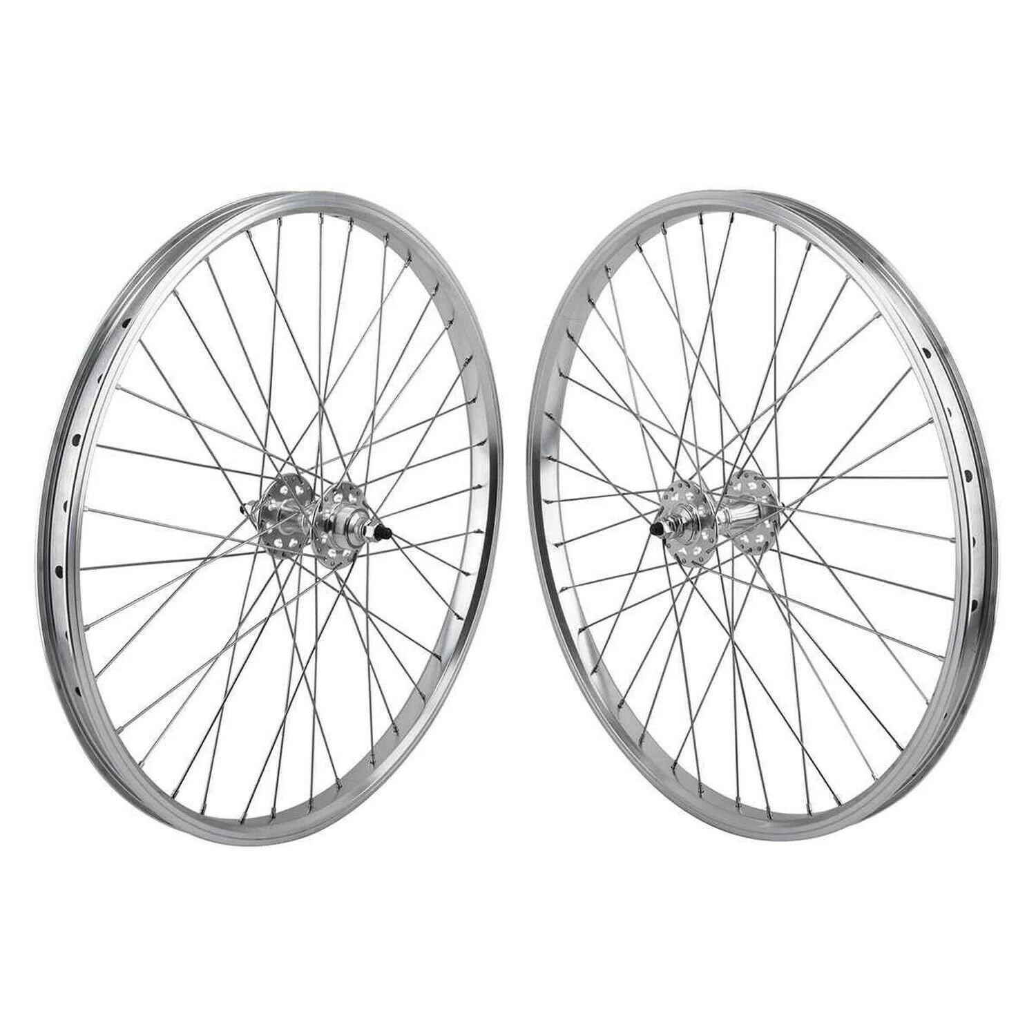 Se Bikes J24SG Wheelset 24in B/O 3/8inx100-110mm FW Rim Brake Clincher Silver