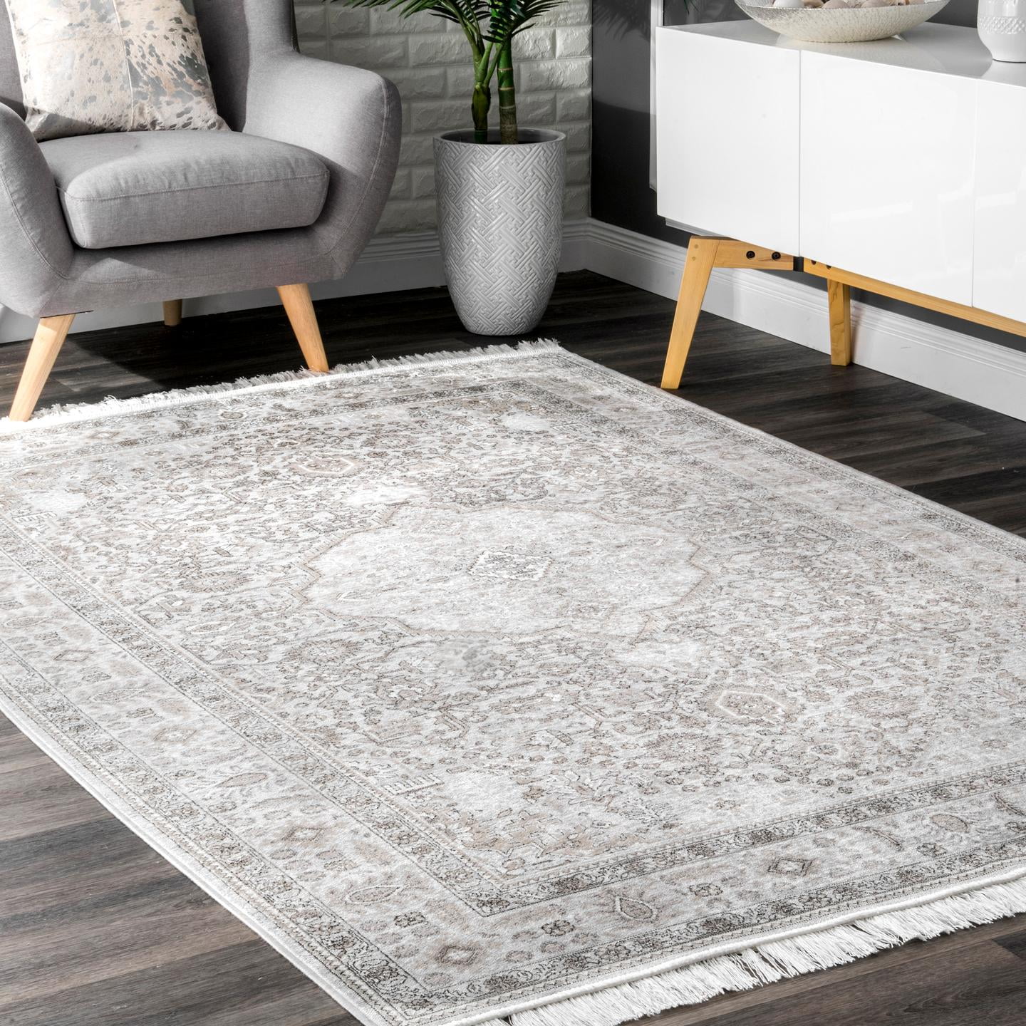 nuLOOM Amerie Vintage Medallion Area Rug, 7' 6