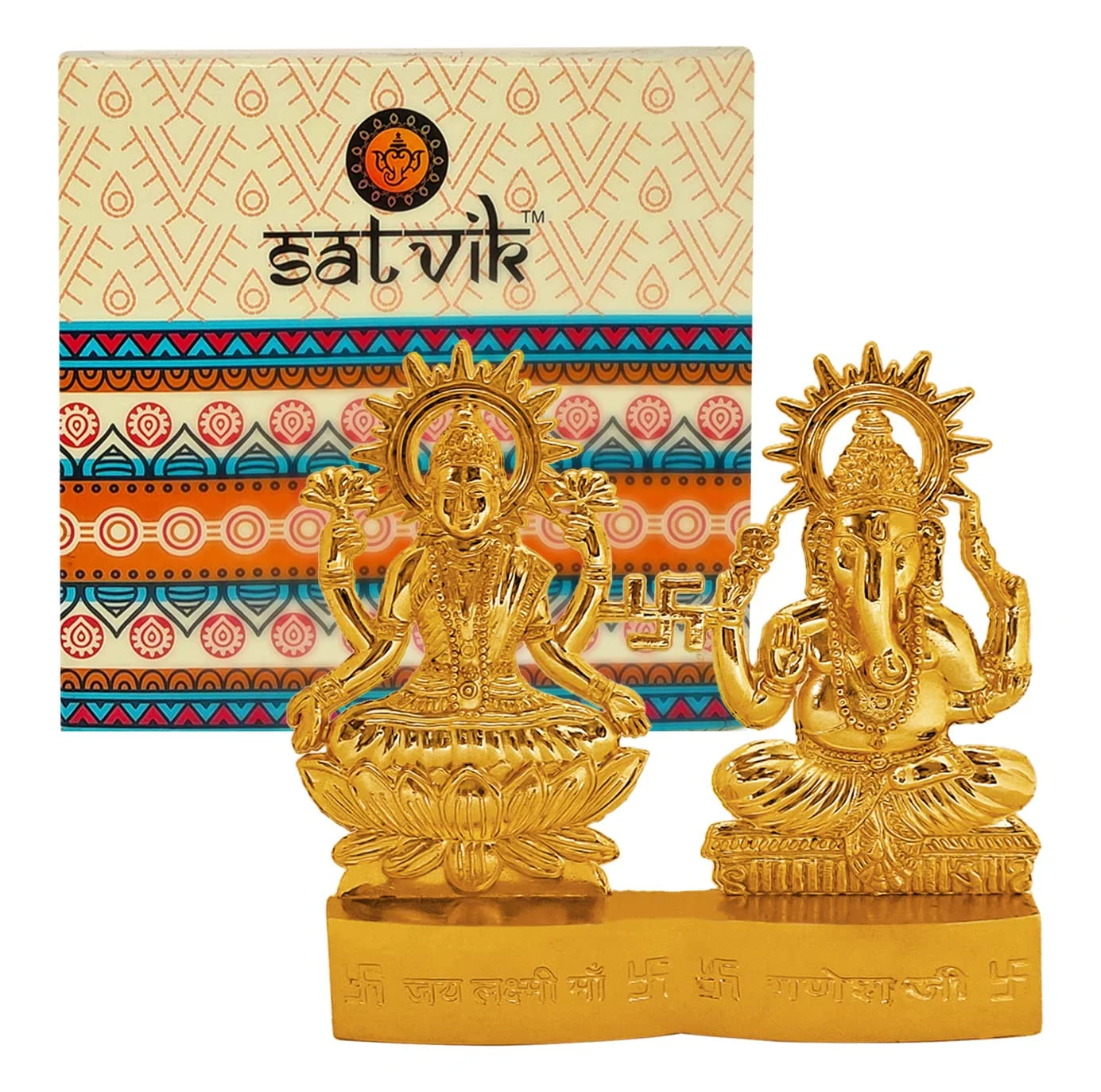 SATVIK Metal Lakshmi Ganesha Statue
