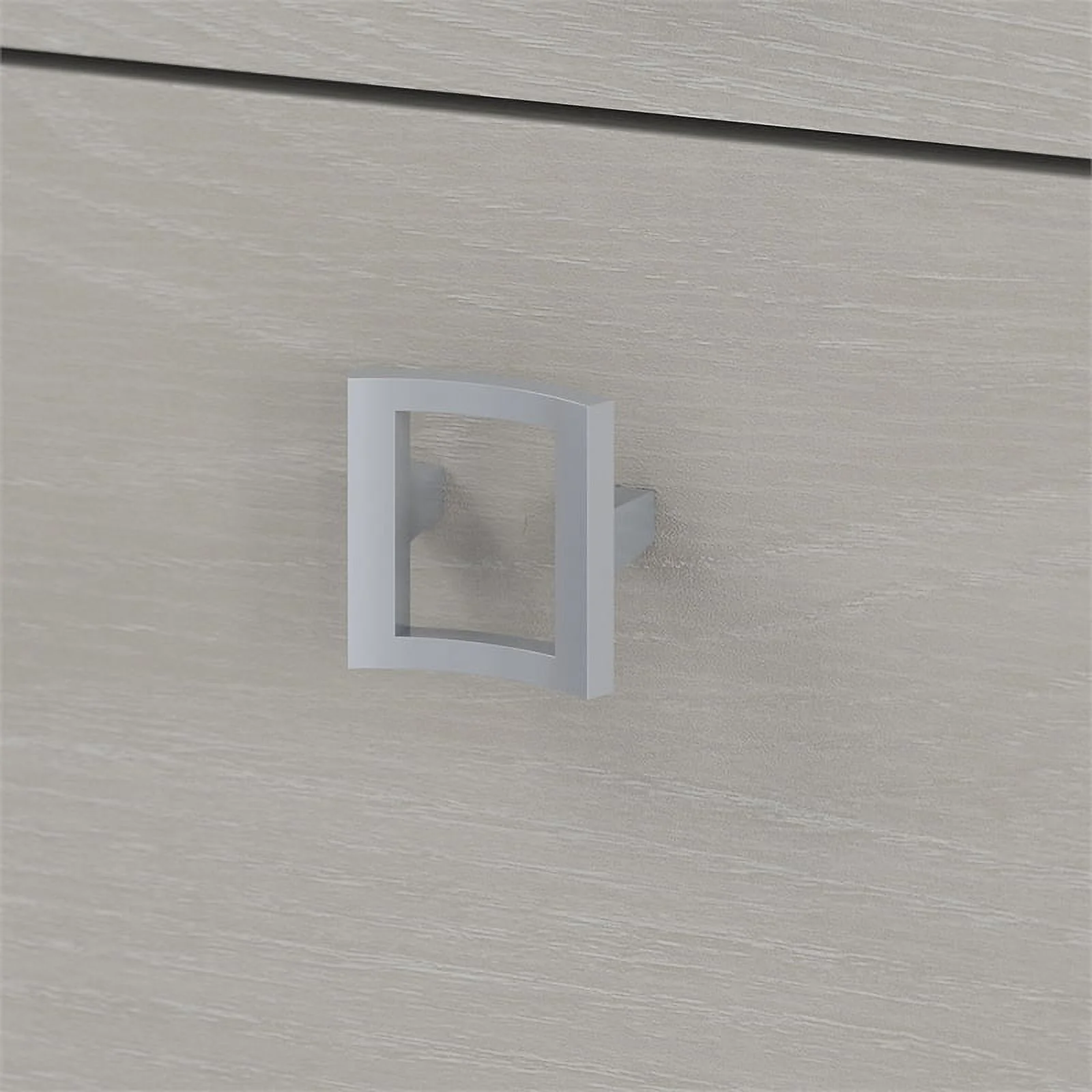 Home Square 2 Piece Mobile Wood Filing Cabinet Set with 3 Drawer in Gray Sand