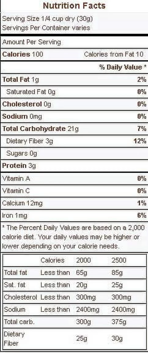 Great River Organic Medium Buckwheat Flour, 25 Pound -- 1 Each.