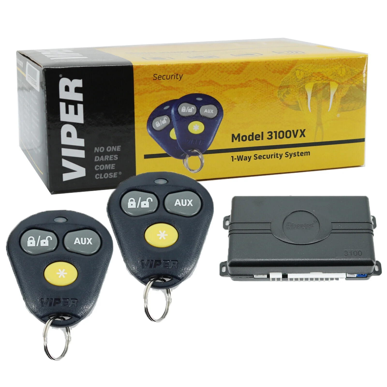 Viper 3100VX Keyless Entry Car Alarm Security System + 2 Remotes Bundle
