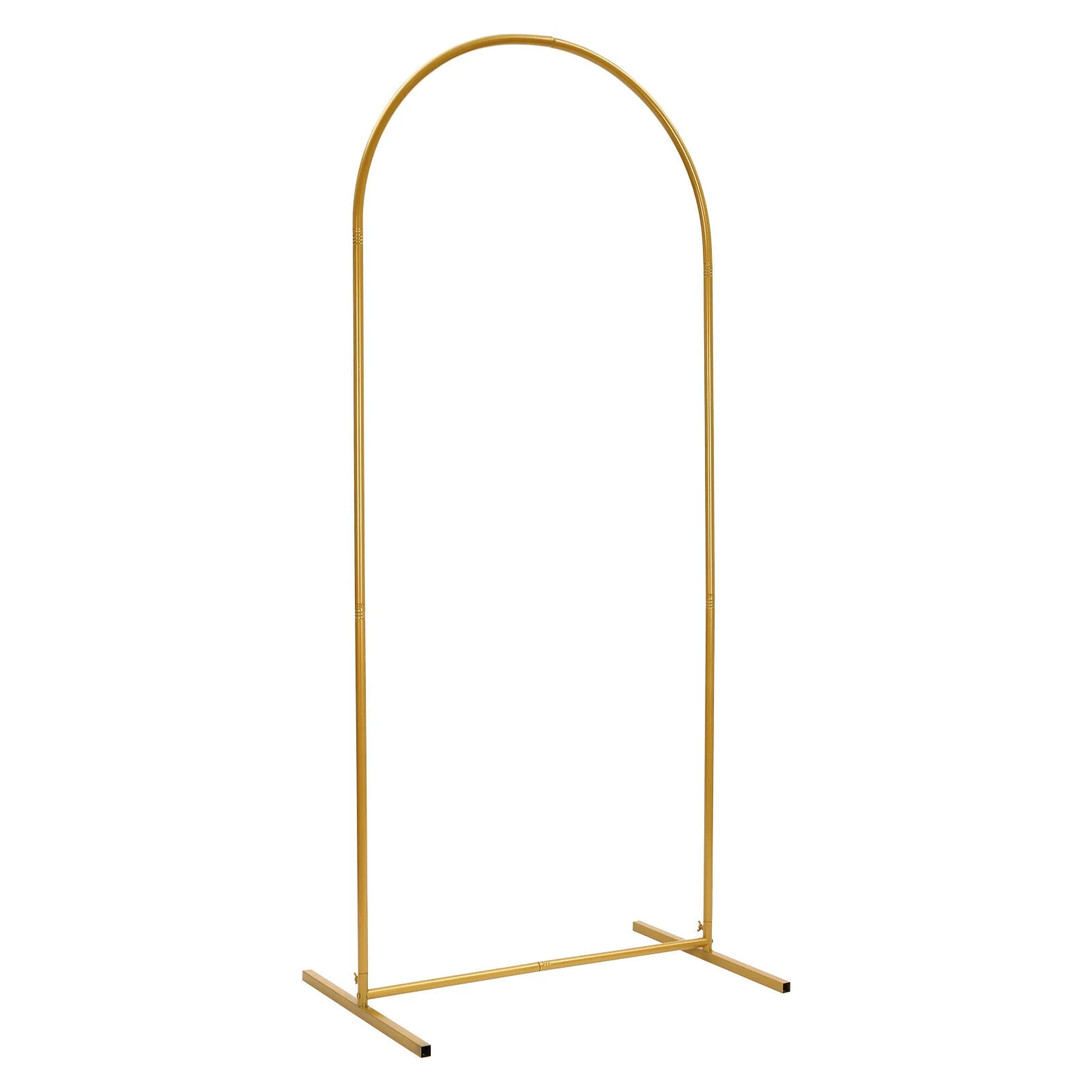 Wedding Arch Backdrop Stand 6ft Gold White Metal Arch Backdrop Stand 180*80 cm