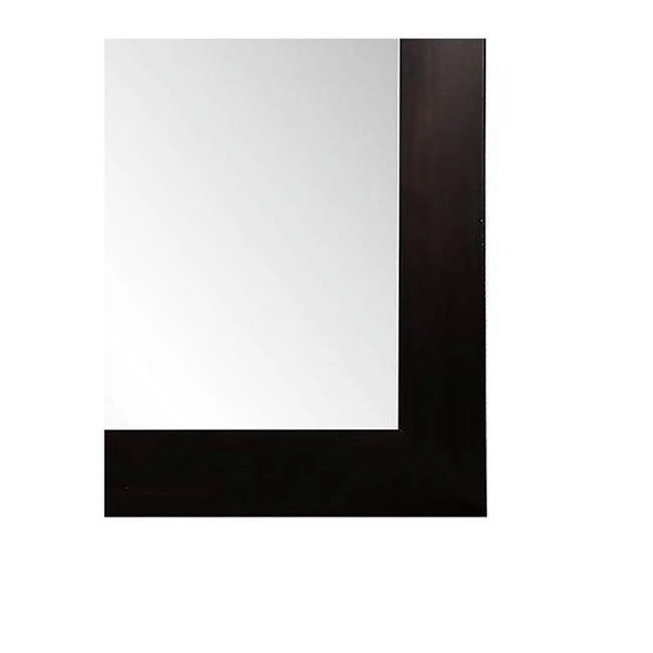 36 x 60 in. Framed Mirror with 2 in. Flat, Black
