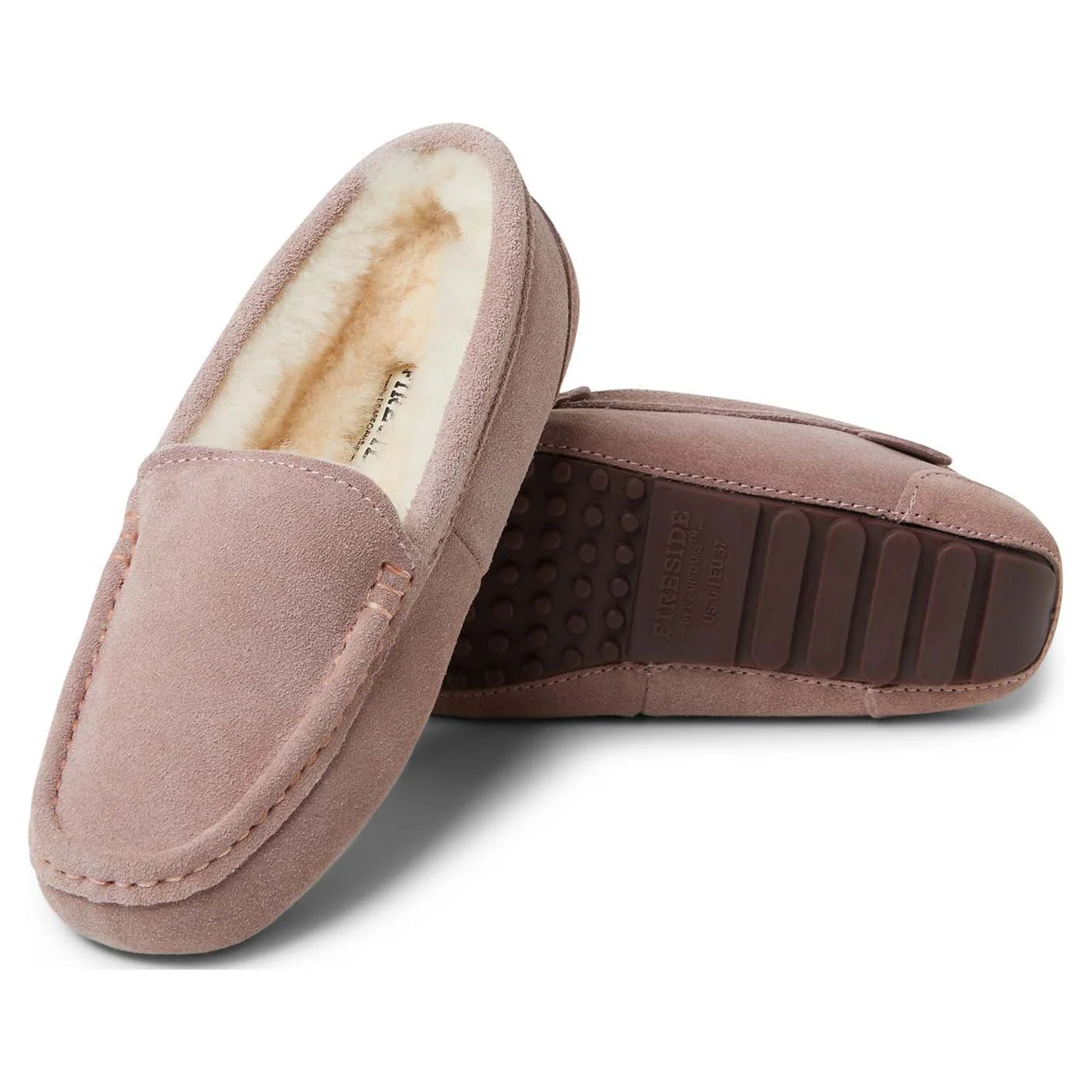 Fireside By Dearfoams Women's Mel Genuine Shearling Moccasin