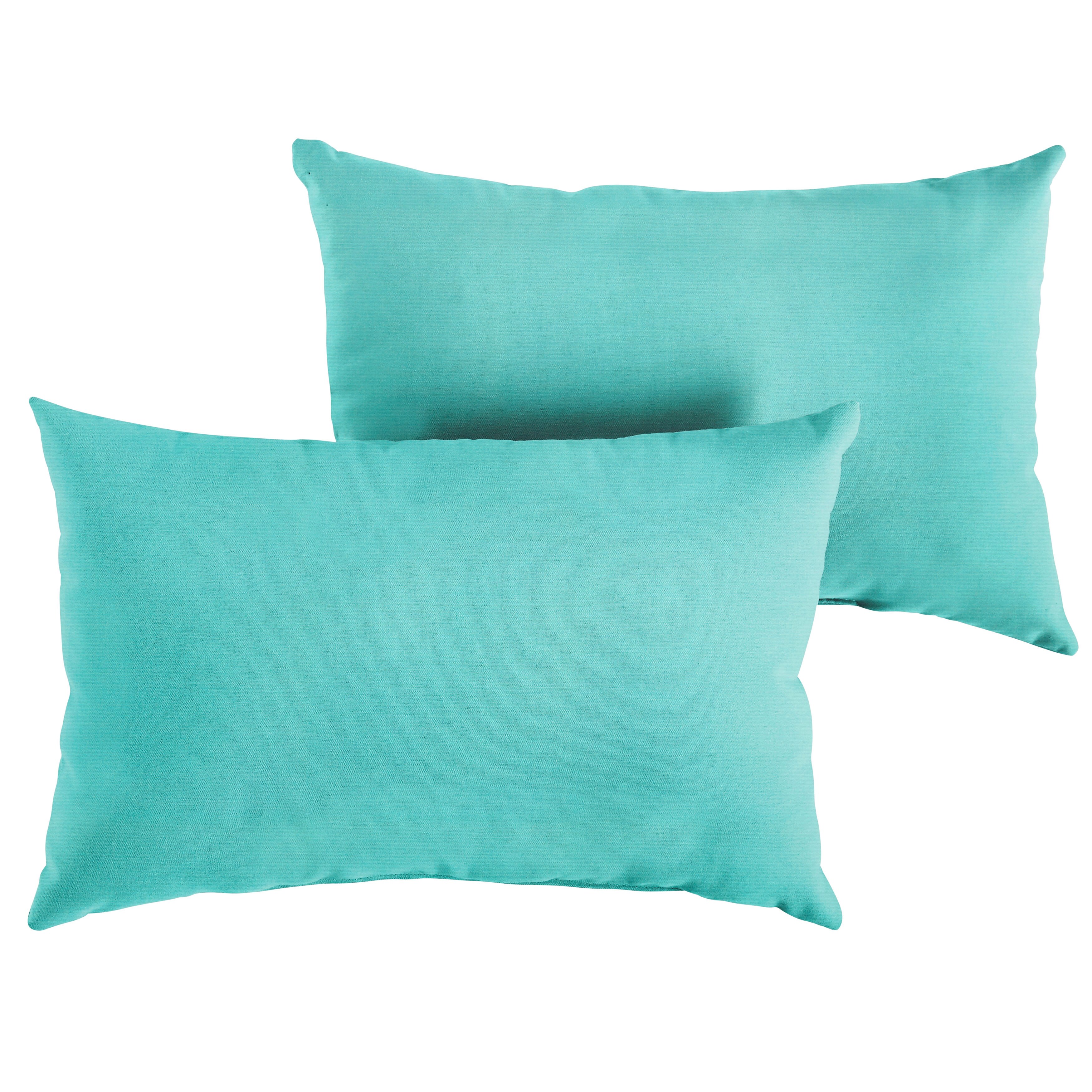 Mozaic Company Sunbrella Canvas Aruba Indoor/ Outdoor Knife Edge Pillow (Set of 2) 13 in H x 20 in W