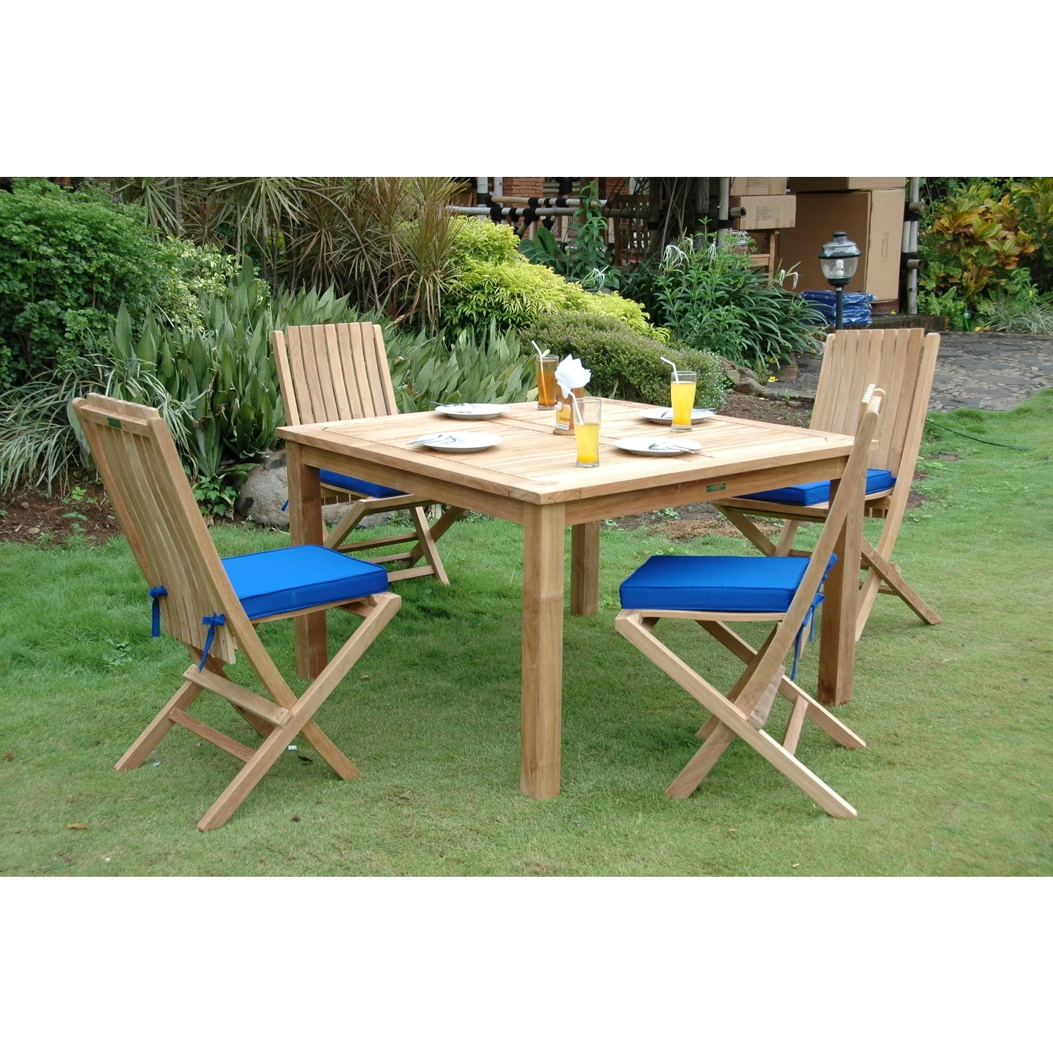Maykoosh Renaissance Romance Comfort Chair 5-Pieces Folding Dining Set
