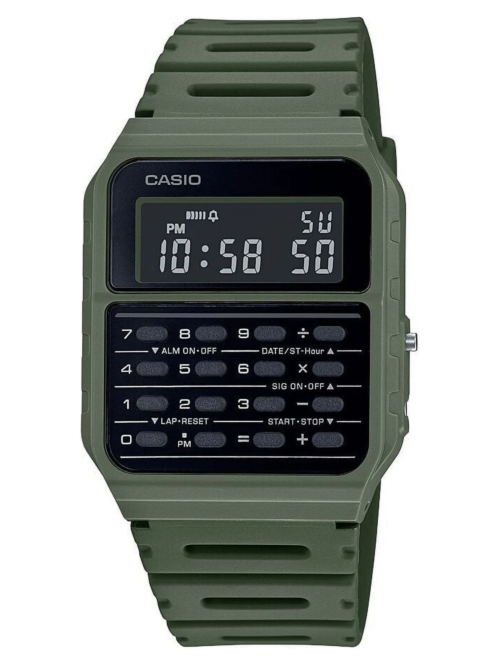 Casio Unisex Classic Calculator Watch, Green
