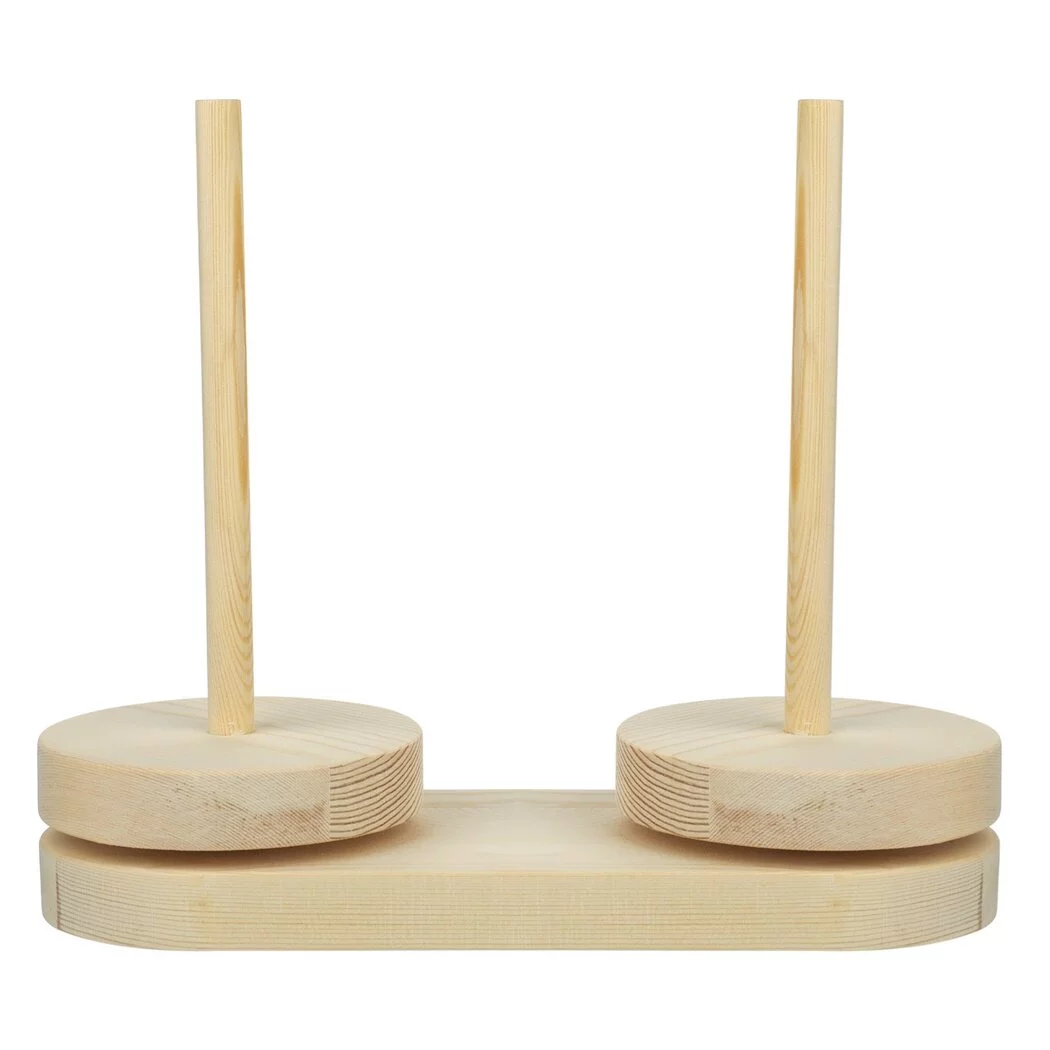 Wooden Yarn Skein Ball Holder with 2 Axes, Twirling Yarn Holder, Spinning Yarn Dispenser Organizer Tool, Knitting Embroidery Sewing Supply for Crochet