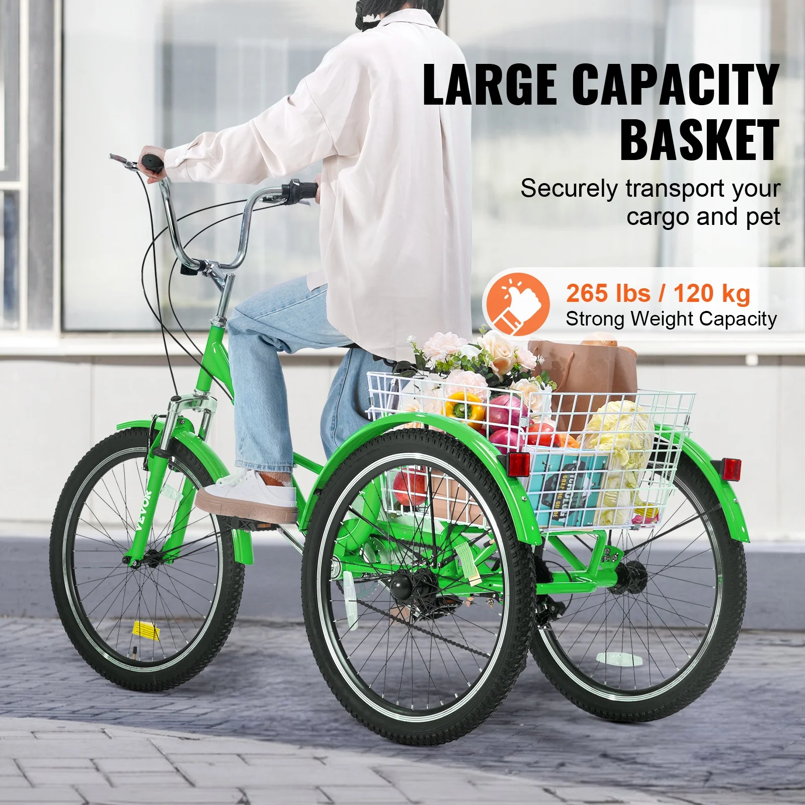 SKYSHALO Folding Adult Tricycle 24