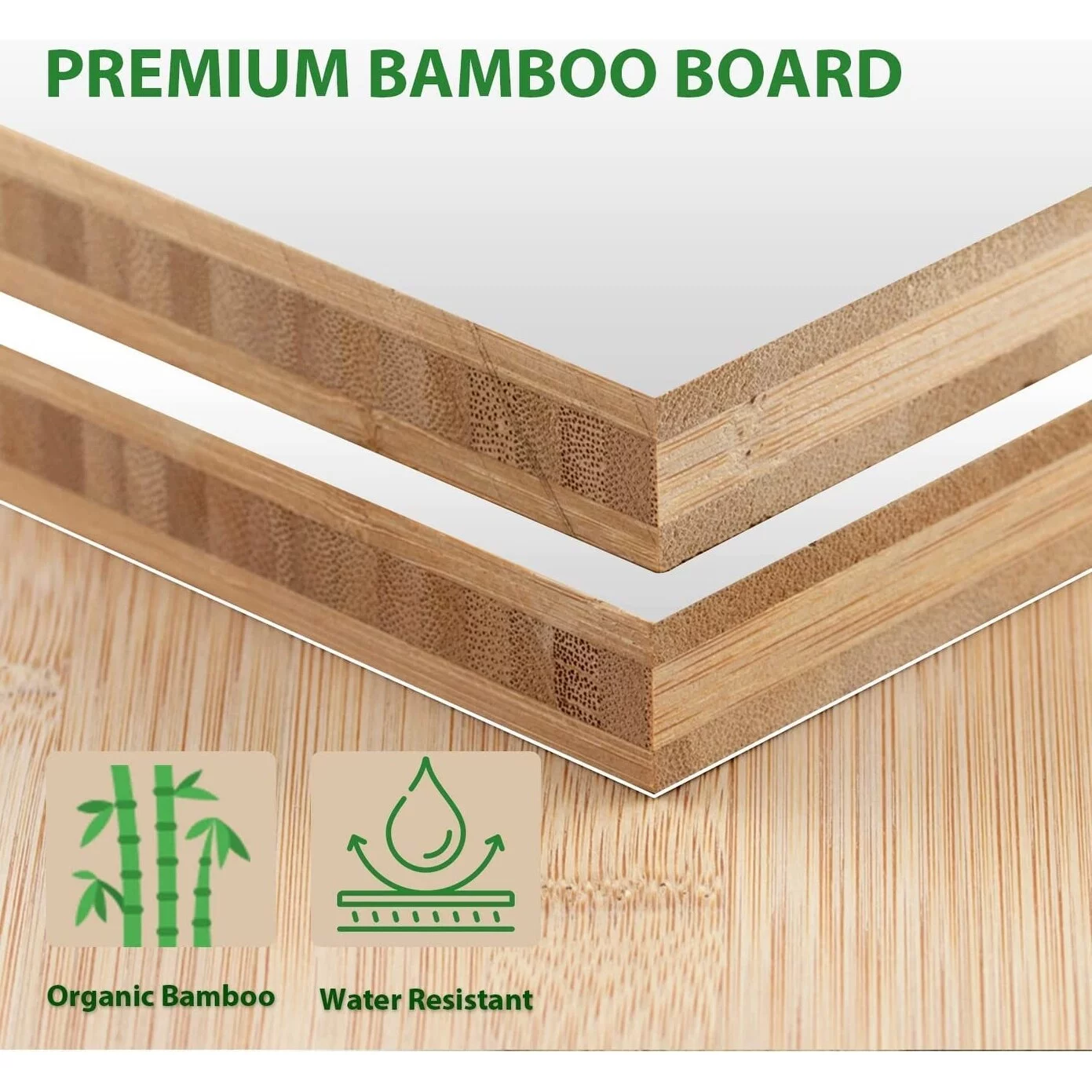 5-tier Multifunctional Bamboo Ladder Bookshelf Black