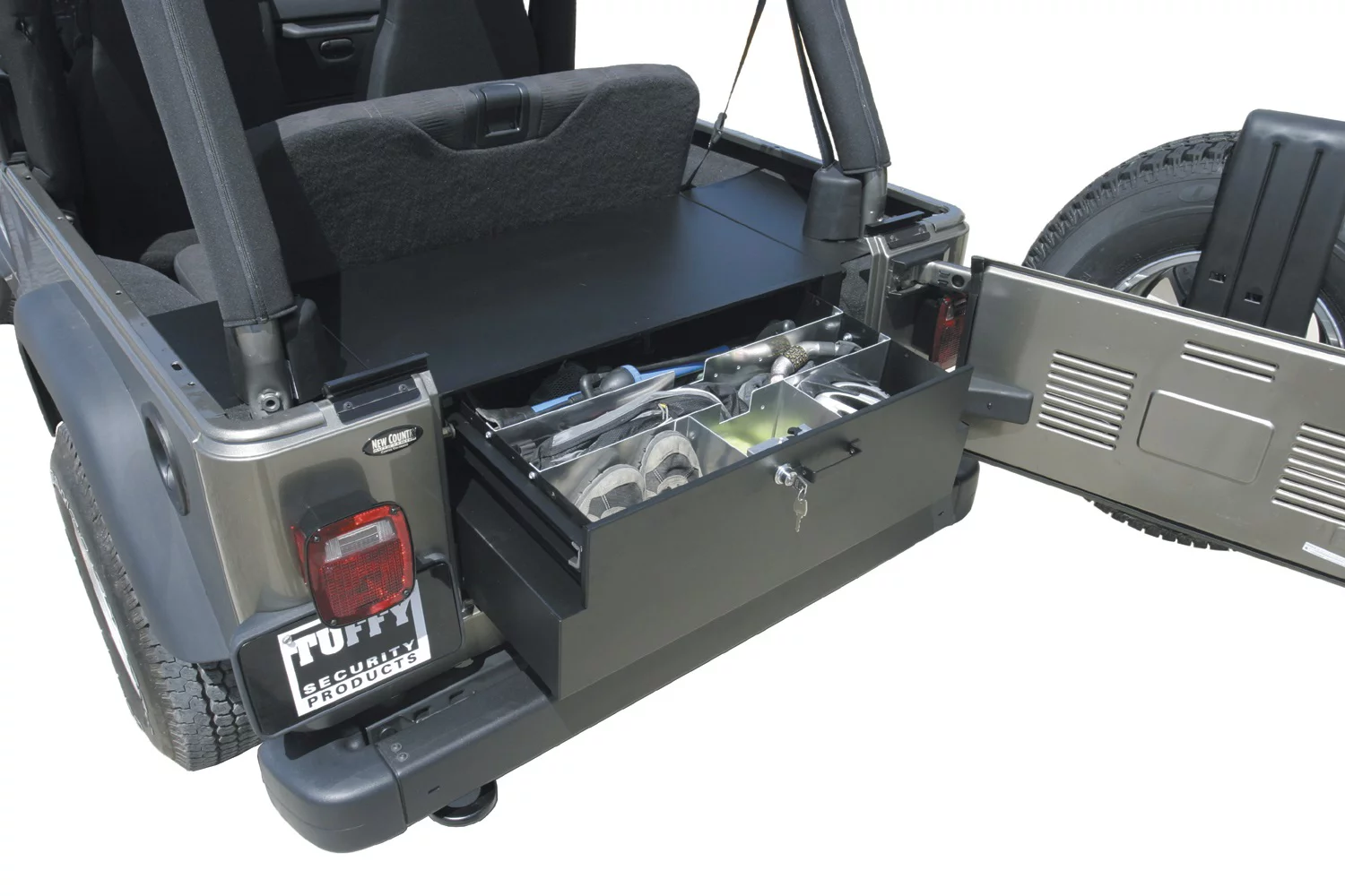 Tuffy Security Products 131-01 Security Drawer; Black; 2004-2006 Jeep Wrangler Unlimited LJ