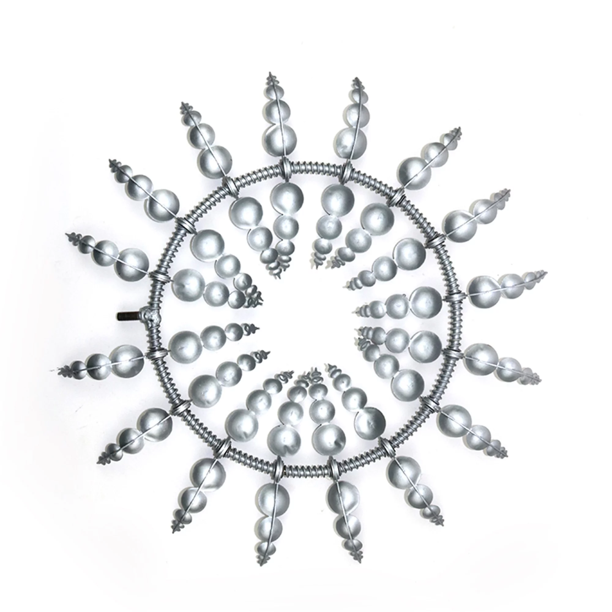 Sprifallbaby Metal Wind Spinner Outdoor 3D Magical Kinetic Windmill with Stake for Lawn Yard Lawn Decor