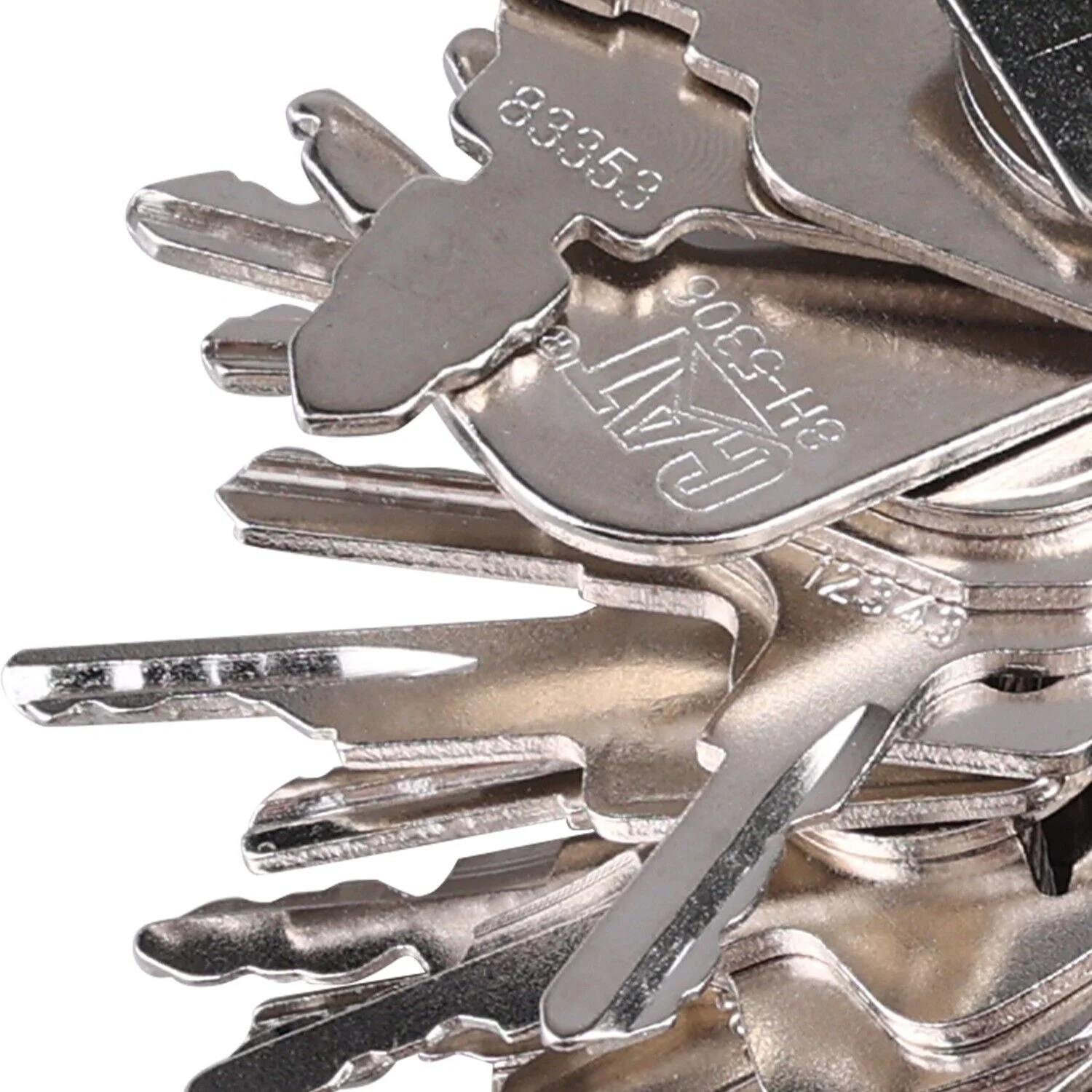 41 Heavy Equipment Keys Set Fits JD Case Cat Komatsu JCB Kubota Bobcat JLG Volvo