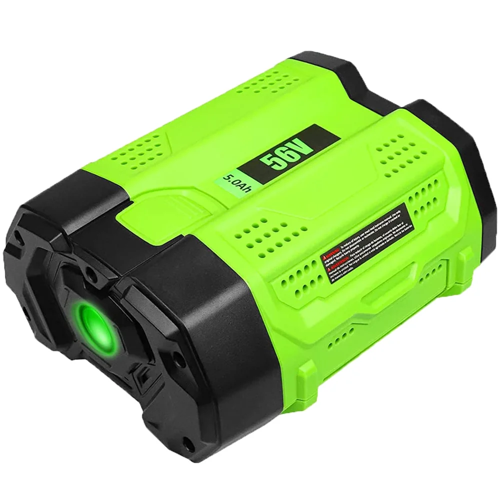 56V 5000mAh Battery Replacement for EGO 56v Battery 5.0Ah Compatible with EGO 56V All Power CS1604 CS1804 CS1403 HT2400 LB6504 LB5804 LB6500 LB4800 PH1400 Tool
