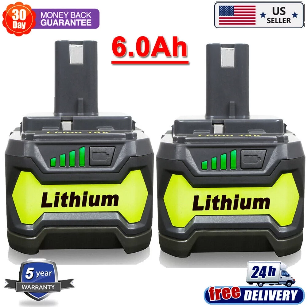 For RYOBI P108 18V One+ Plus High Capacity Lithium 2x 3.0Ah Batteries
