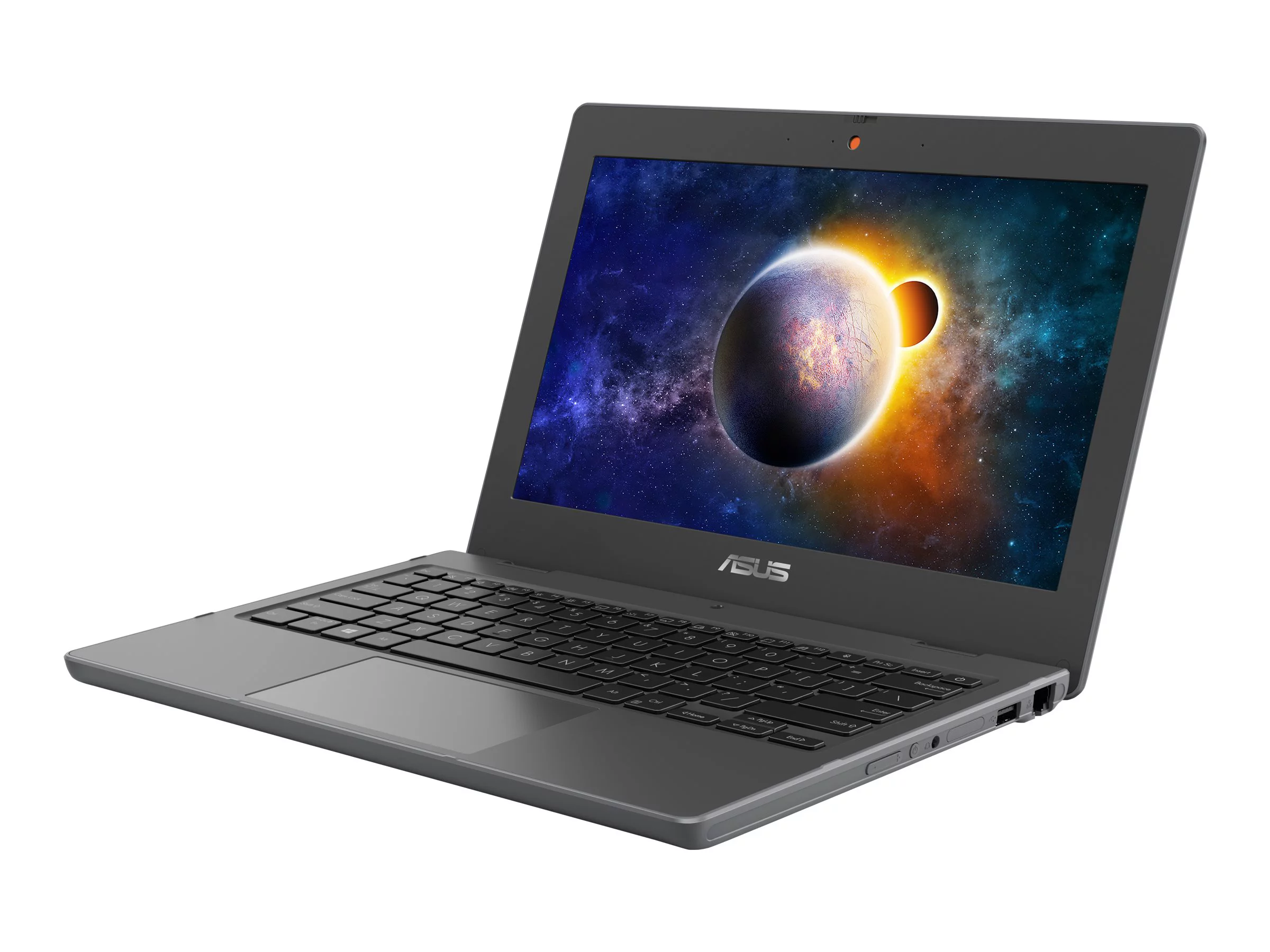ASUS BR1100CKA-502Y - 180-degree hinge design - Intel Celeron N4500 / 1.1 GHz - Windows 10 Pro National Academic - UHD Graphics - 4 GB RAM - 64 GB eMMC - 11.6