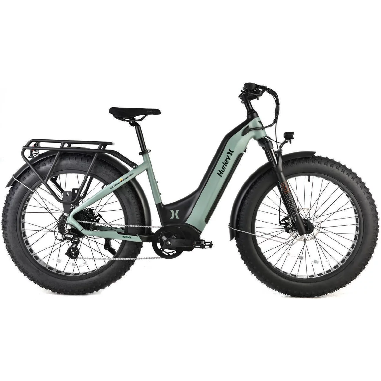 Hurley Bikes Swell 19-inch Electric Bike, Green
