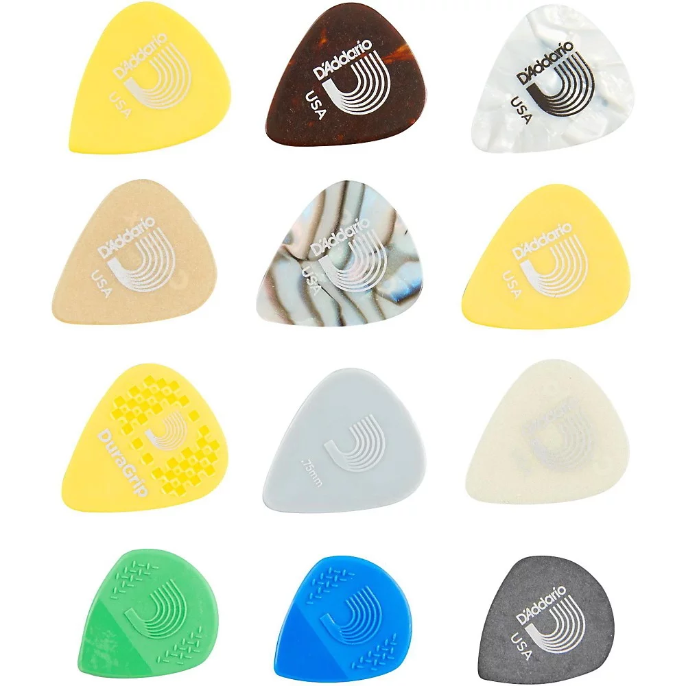D'Addario Assorted Variety Pick 12-Pack Medium