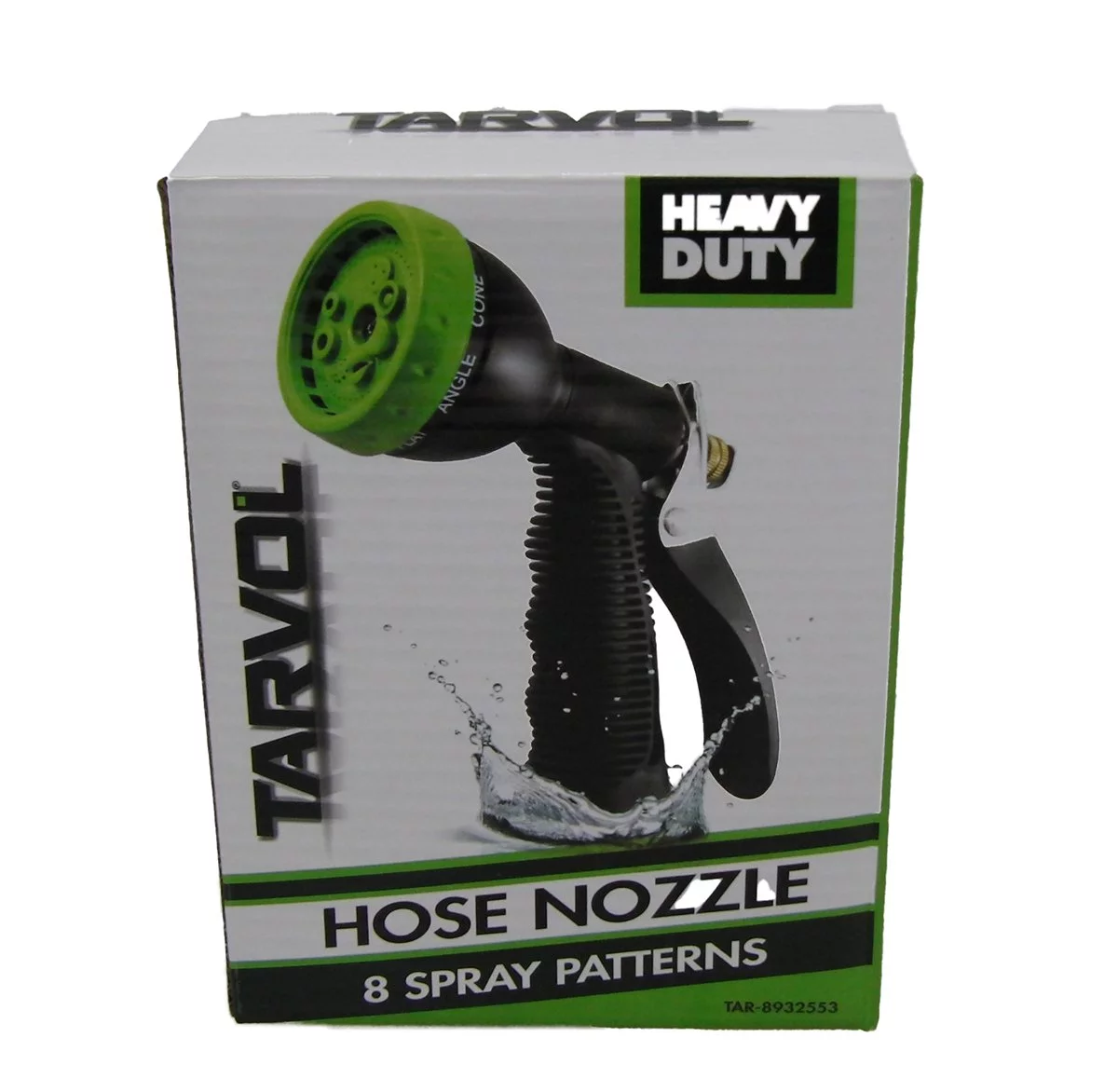 Tarvol Heavy Duty Garden Hose Nozzle Sprayer 8 Adjustable Water Spray Patterns