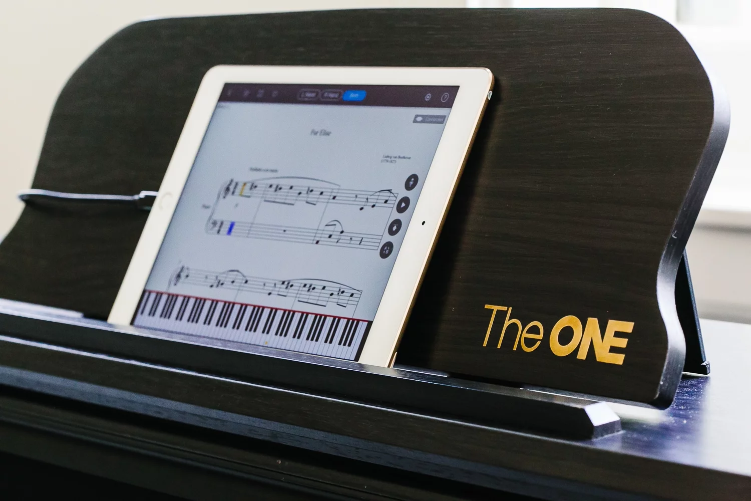 The ONE Smart Piano - 88-Key Upright Digital Piano, Black