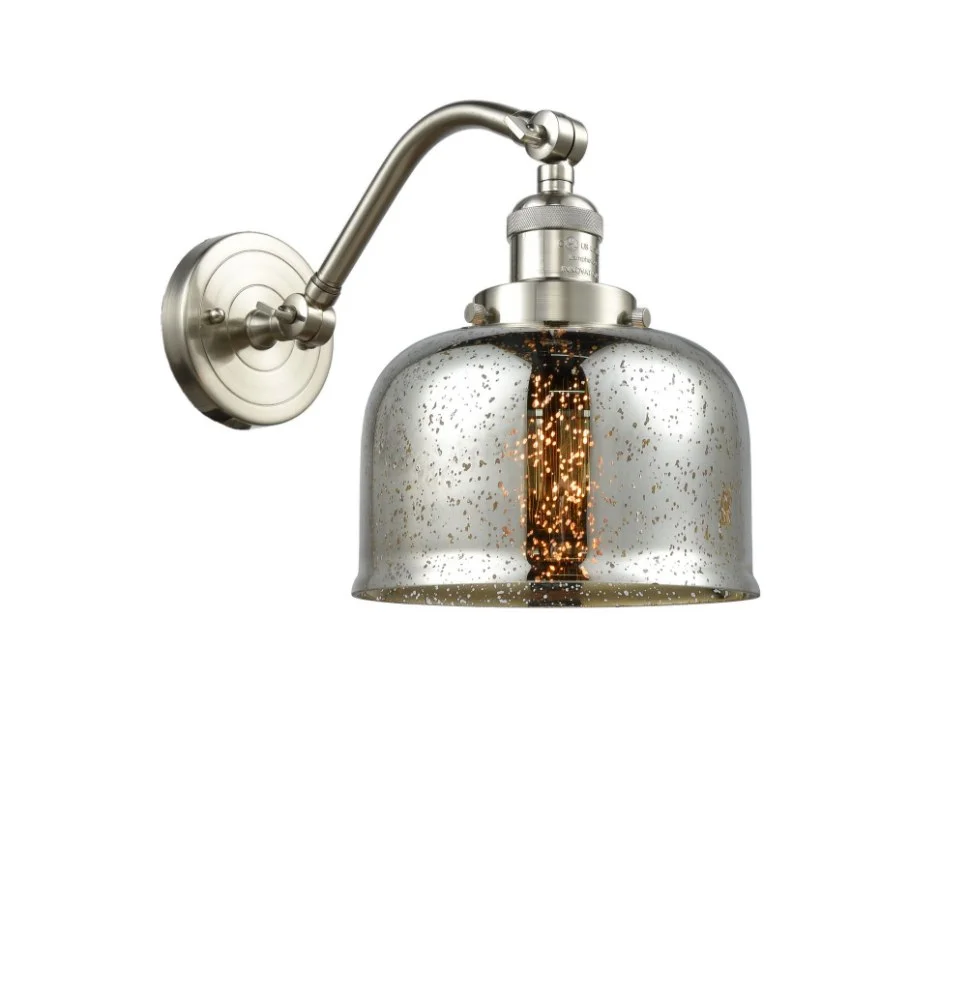 Innovations 515-1W-SN-G78-LED Large Bell 1 Light Sconce part of the Franklin Restoration Collection, Brushed Satin Nickel